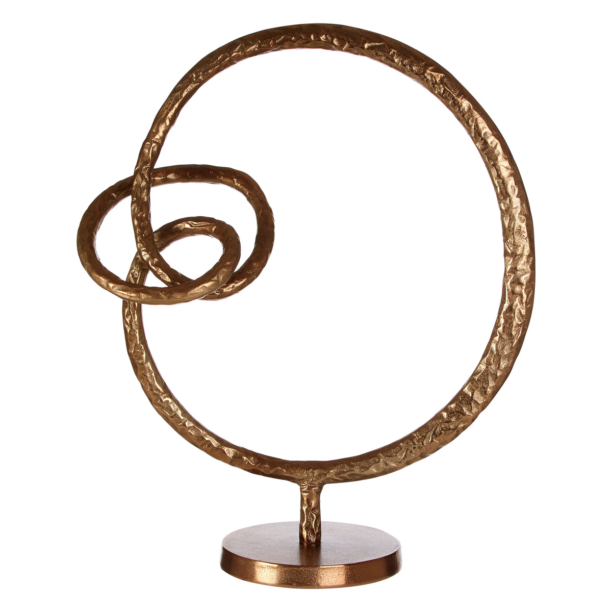 Miro Round Rough Bronze Sculpture