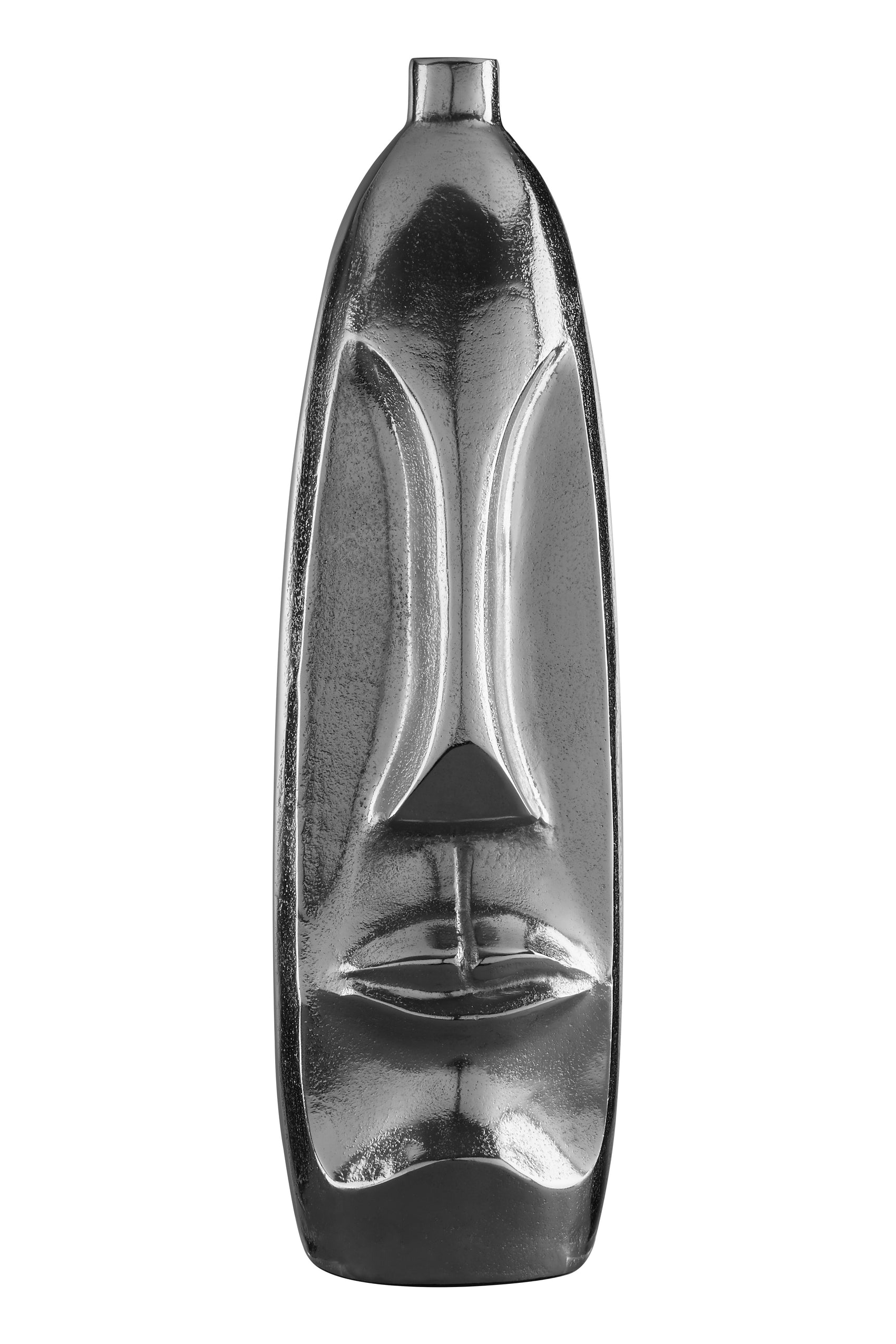 Rubi Tribal Silver Tall Vase | Large
