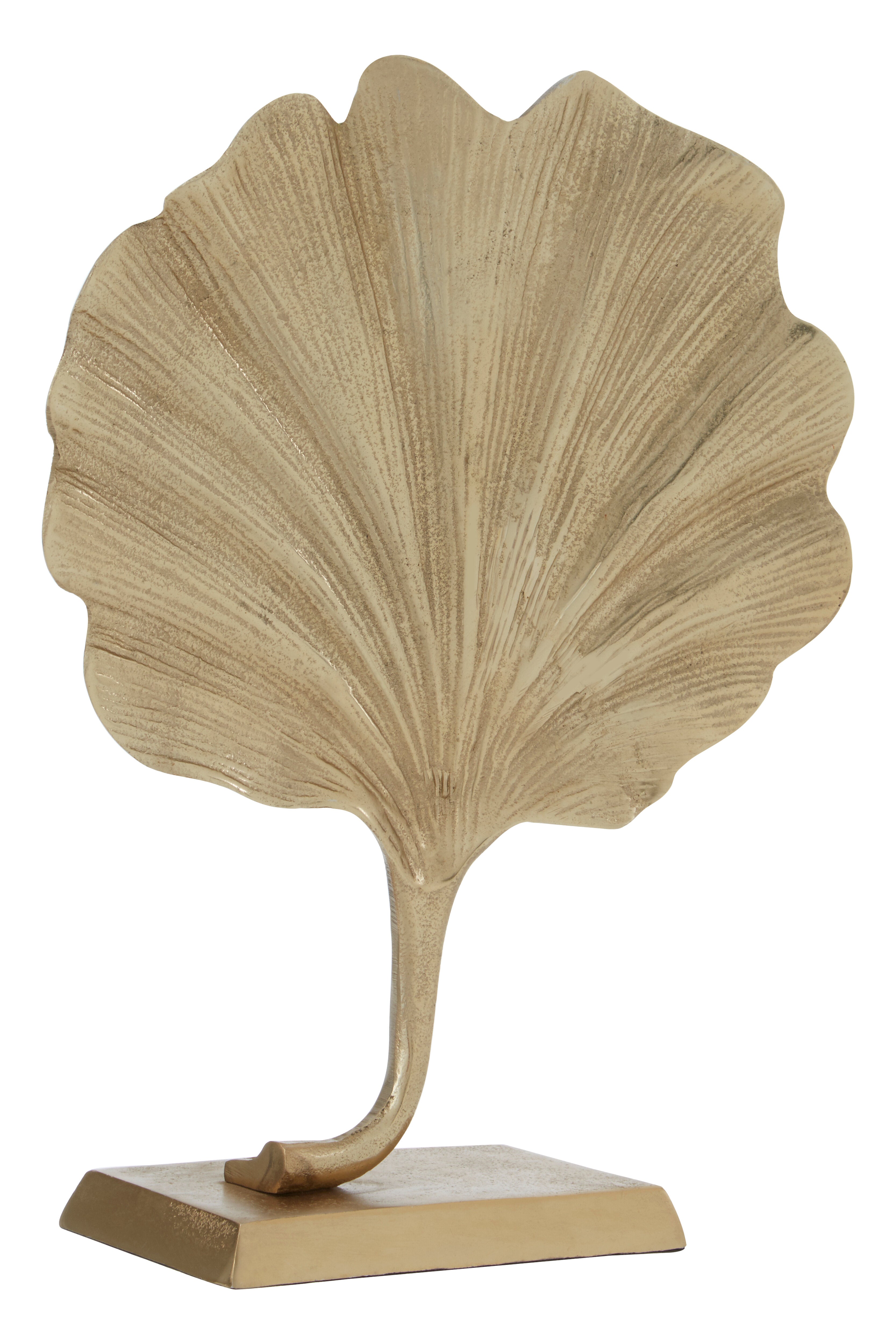 Addison Gold Ginkgo Leaf Sculpture