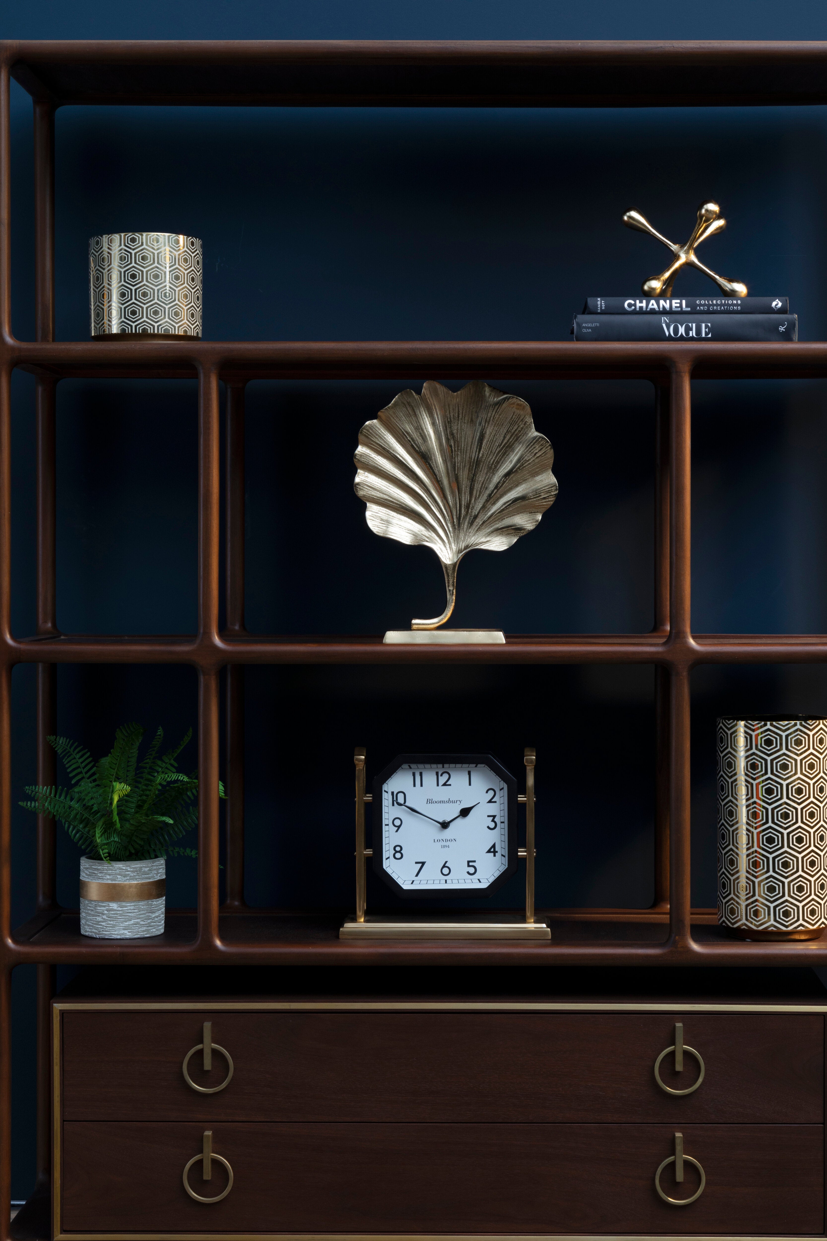 Addison Gold Ginkgo Leaf Sculpture