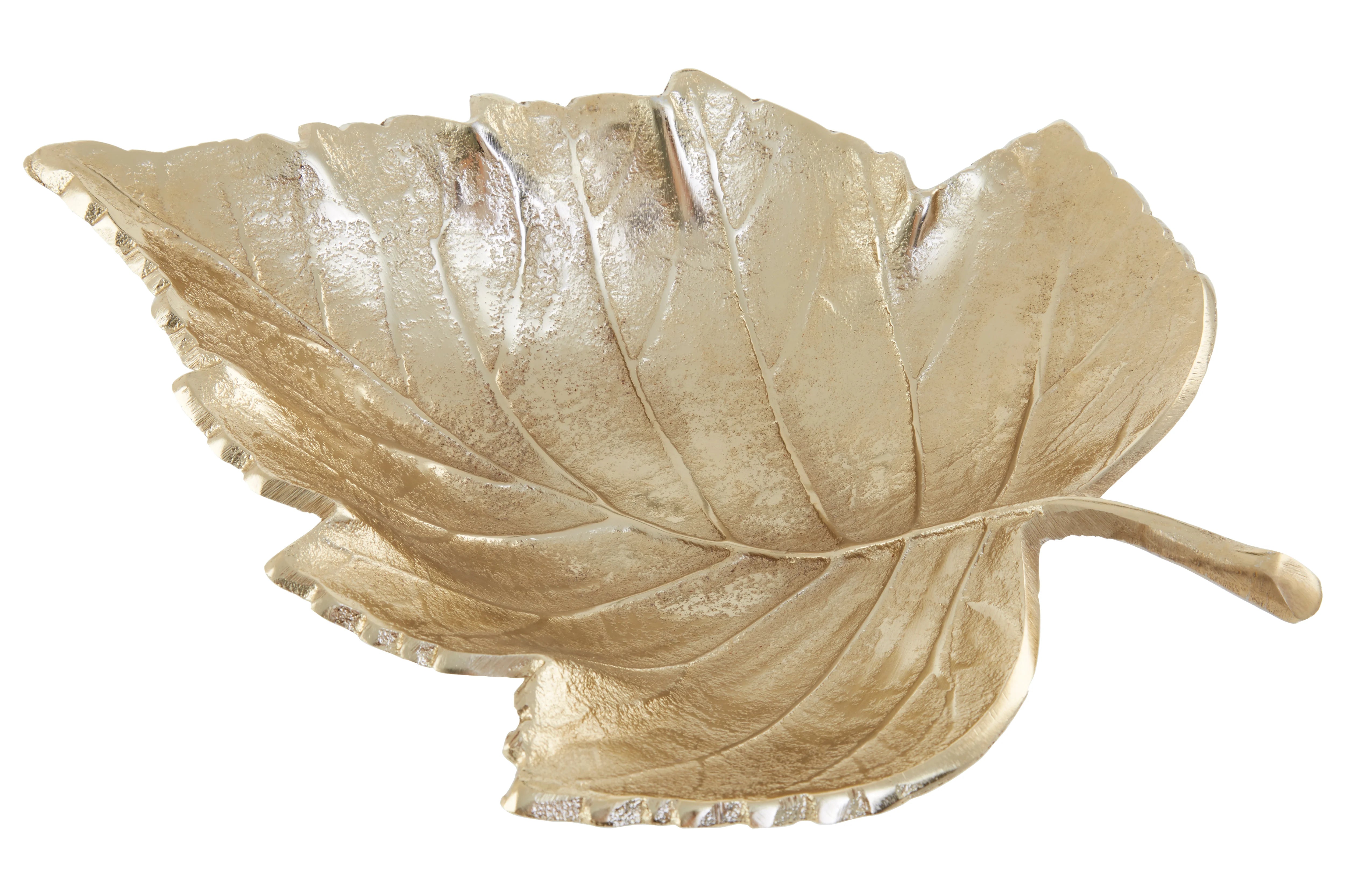Addison Art Deco Gold Finish Leaf Dish
