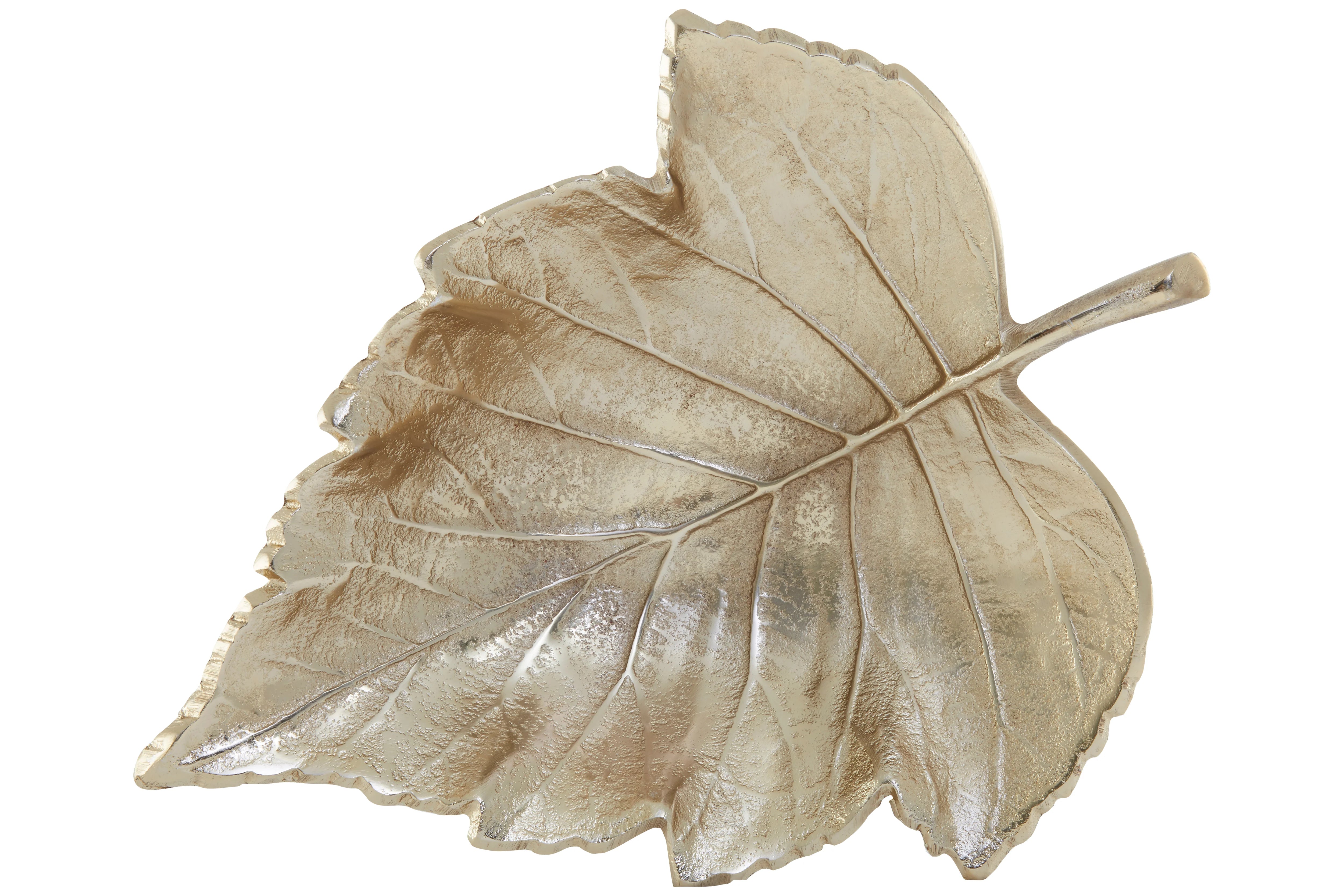 Addison Art Deco Gold Finish Leaf Dish