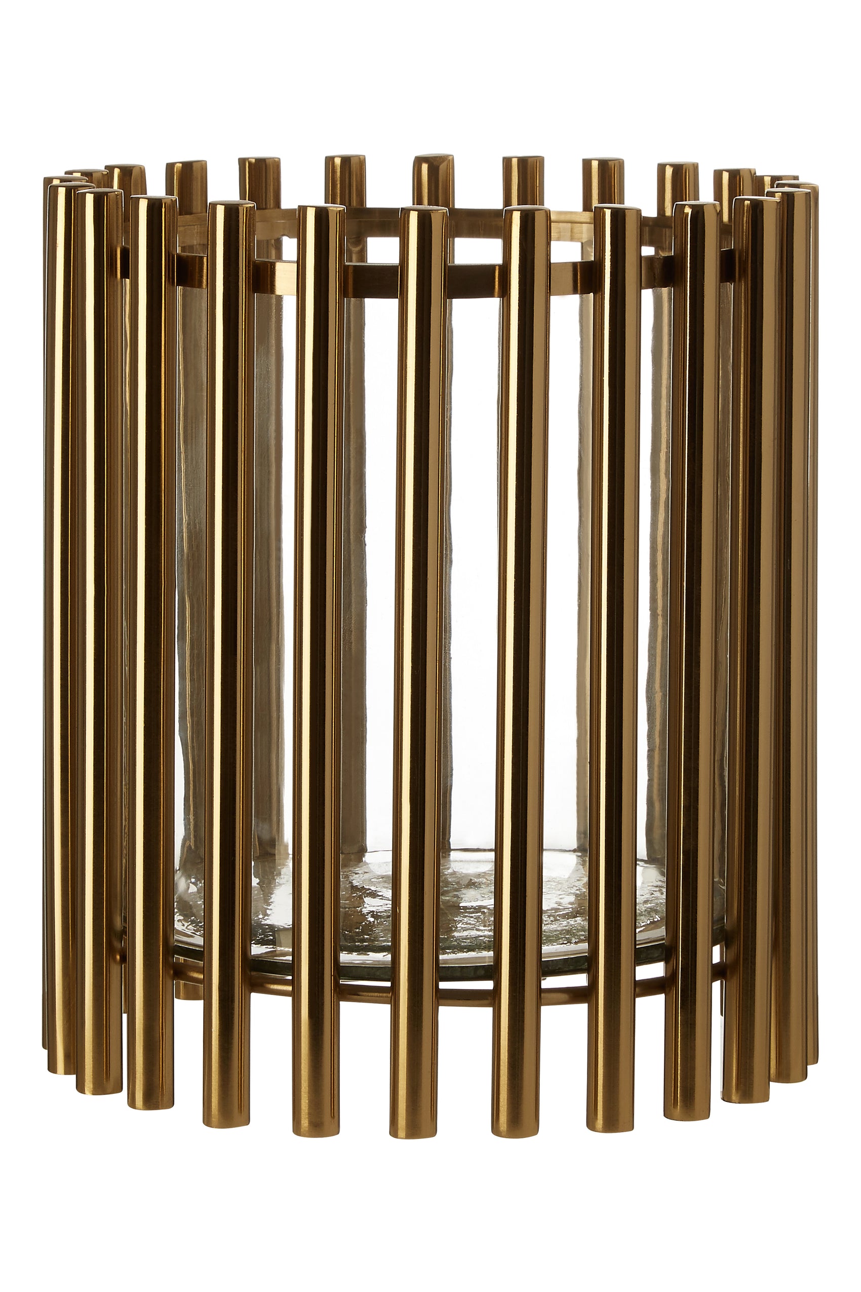 Collett Gold Rod Candle Holder | Small