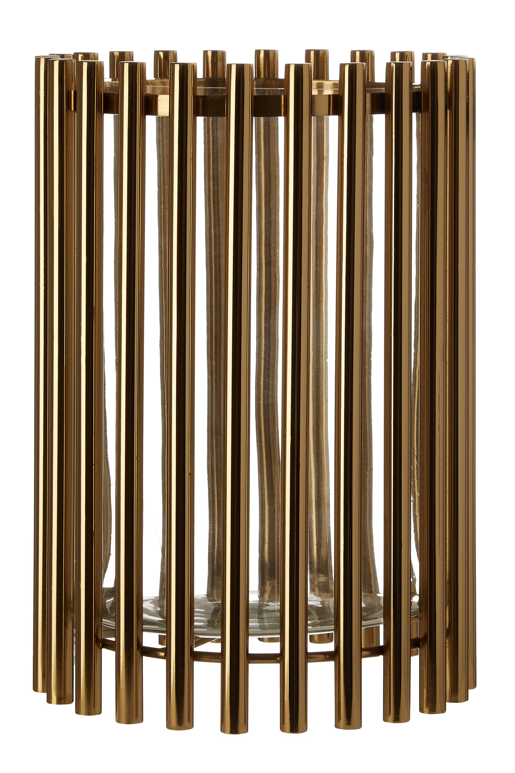 Collett Gold Rod Candle Holder | Medium