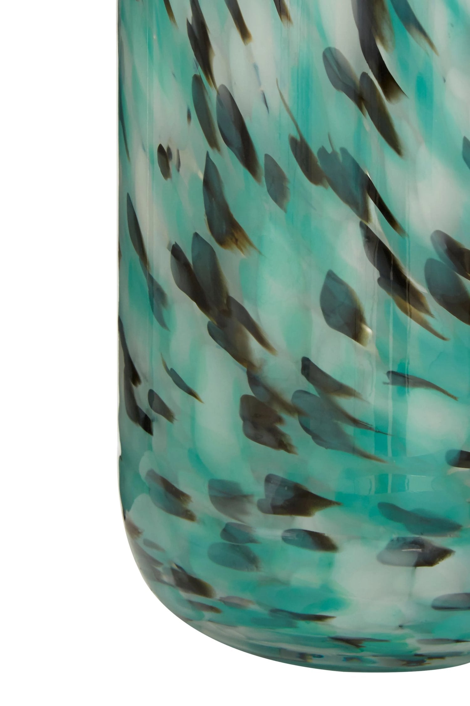 Lagoon Large Turquoise Speckled Glass Vase