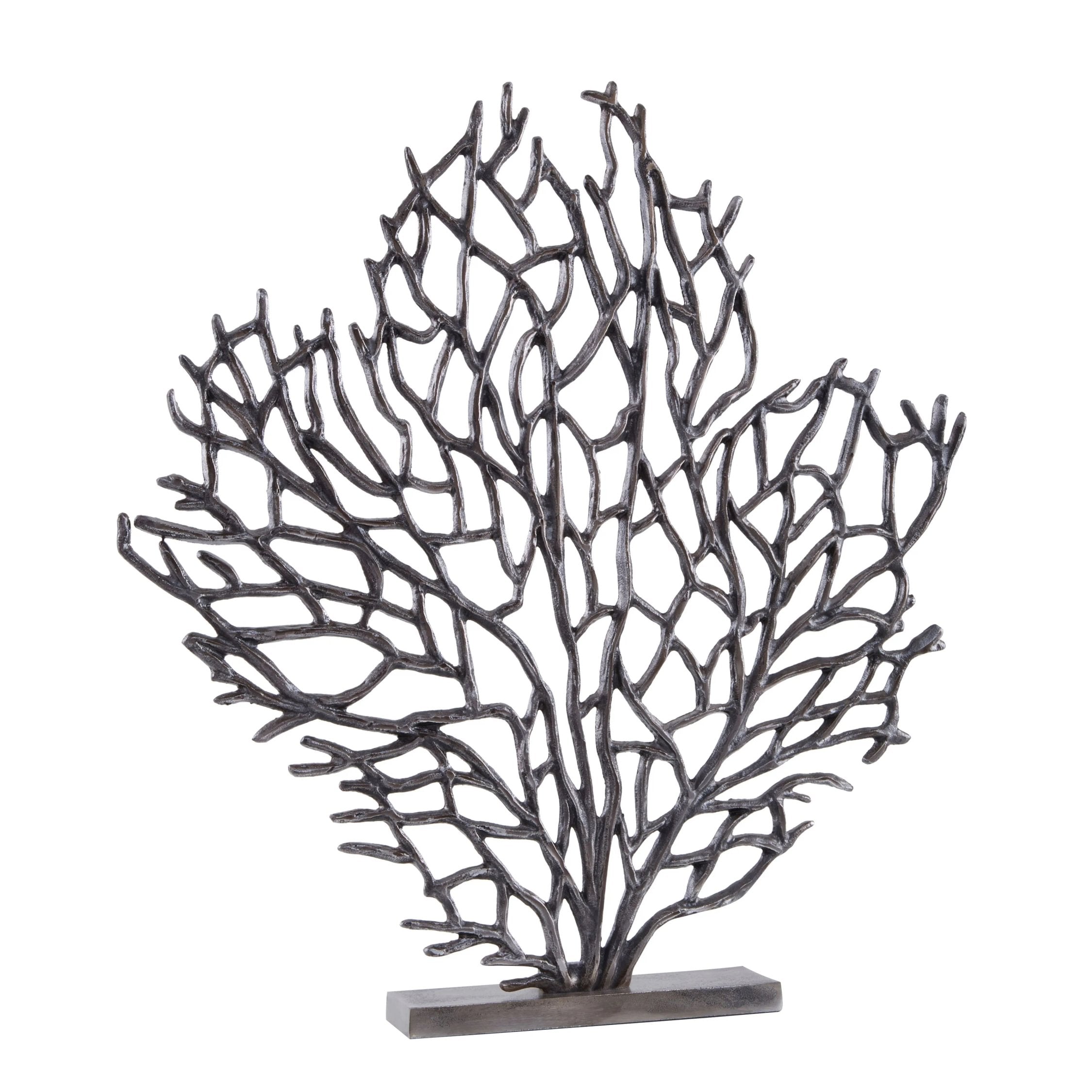 Atelier Large Black Nickel Finish Aluminium Coral Sculpture