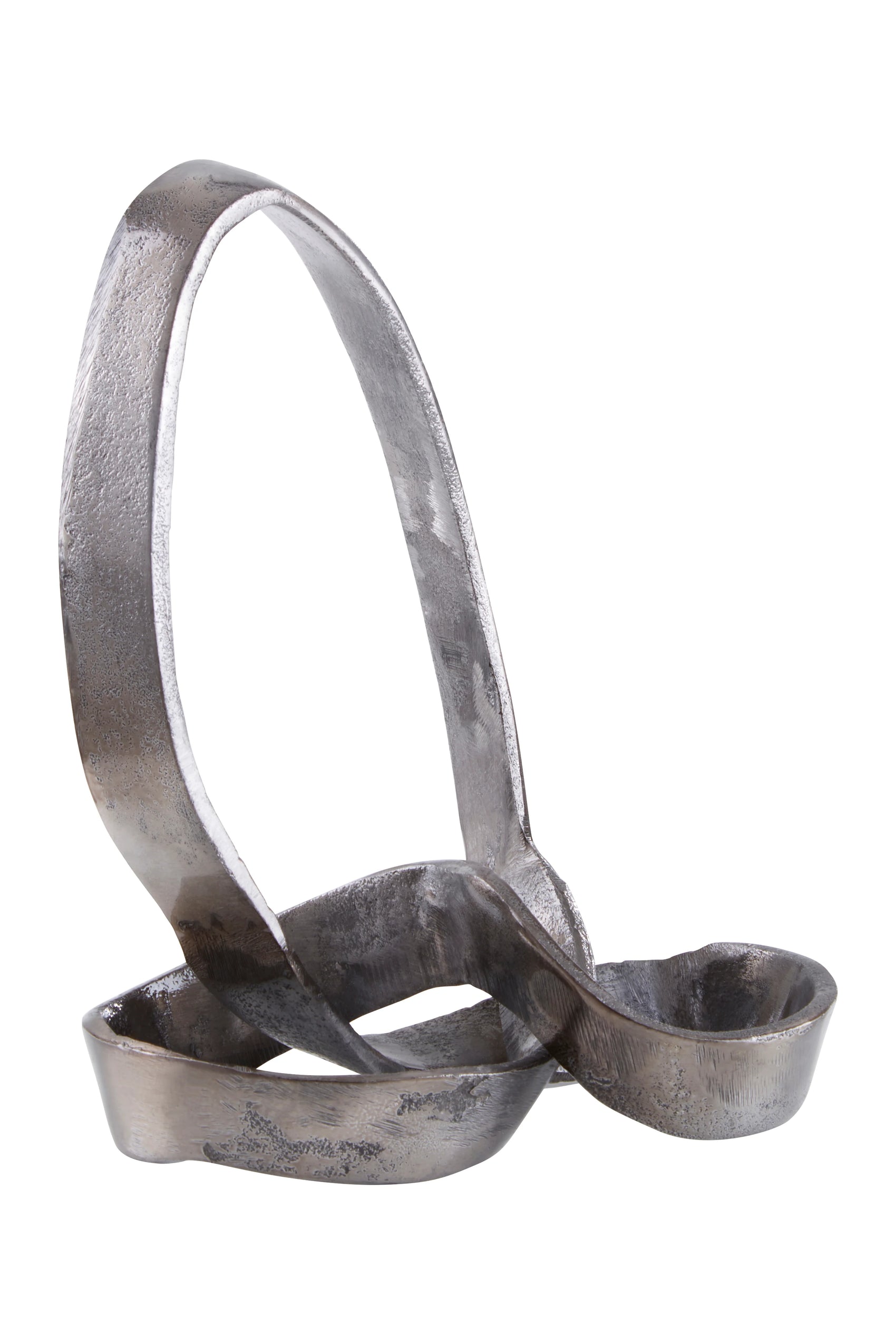 Addison Art Deco Metalic Black Knot Sculpture