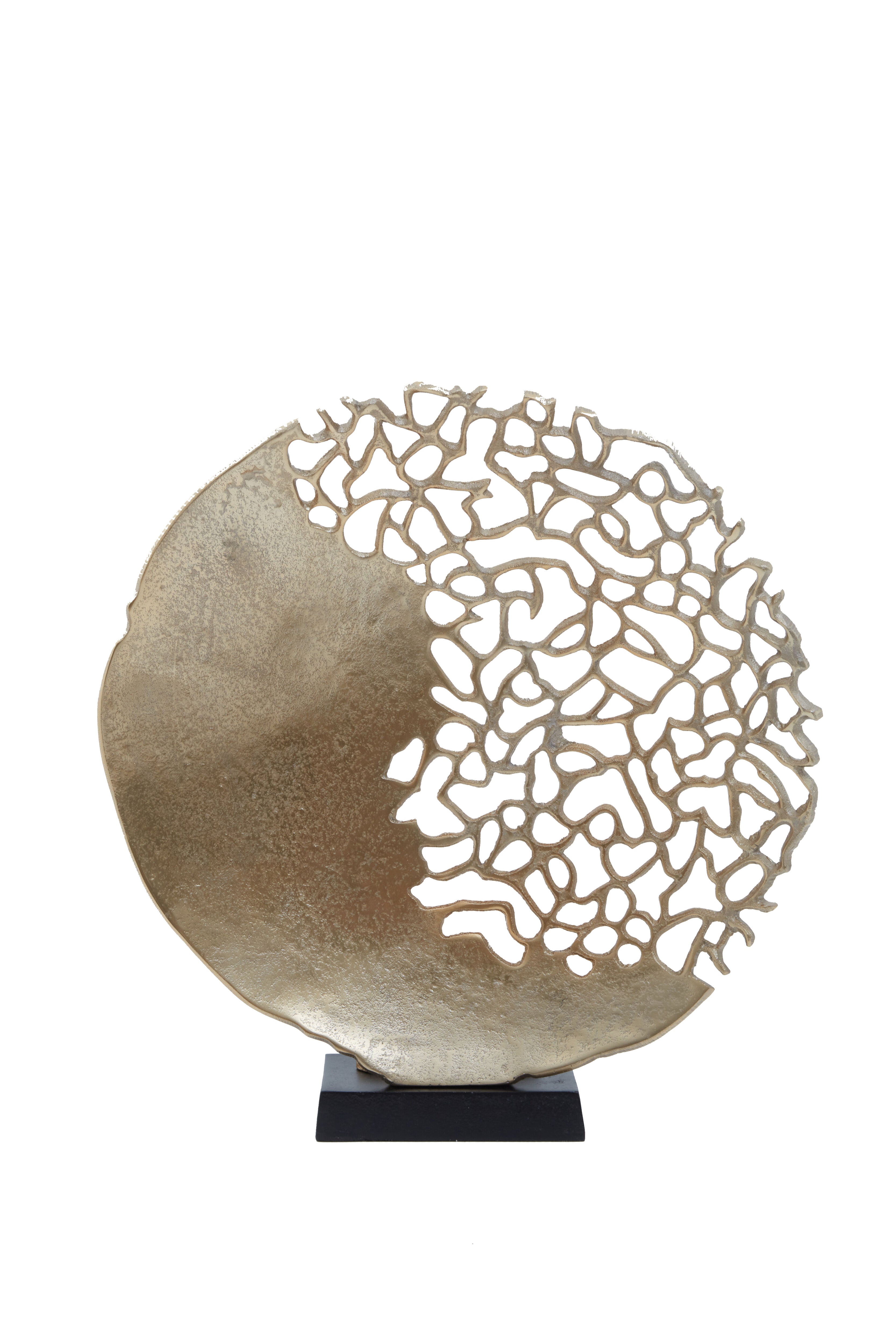 Apo Black & Gold Coral Sculpture