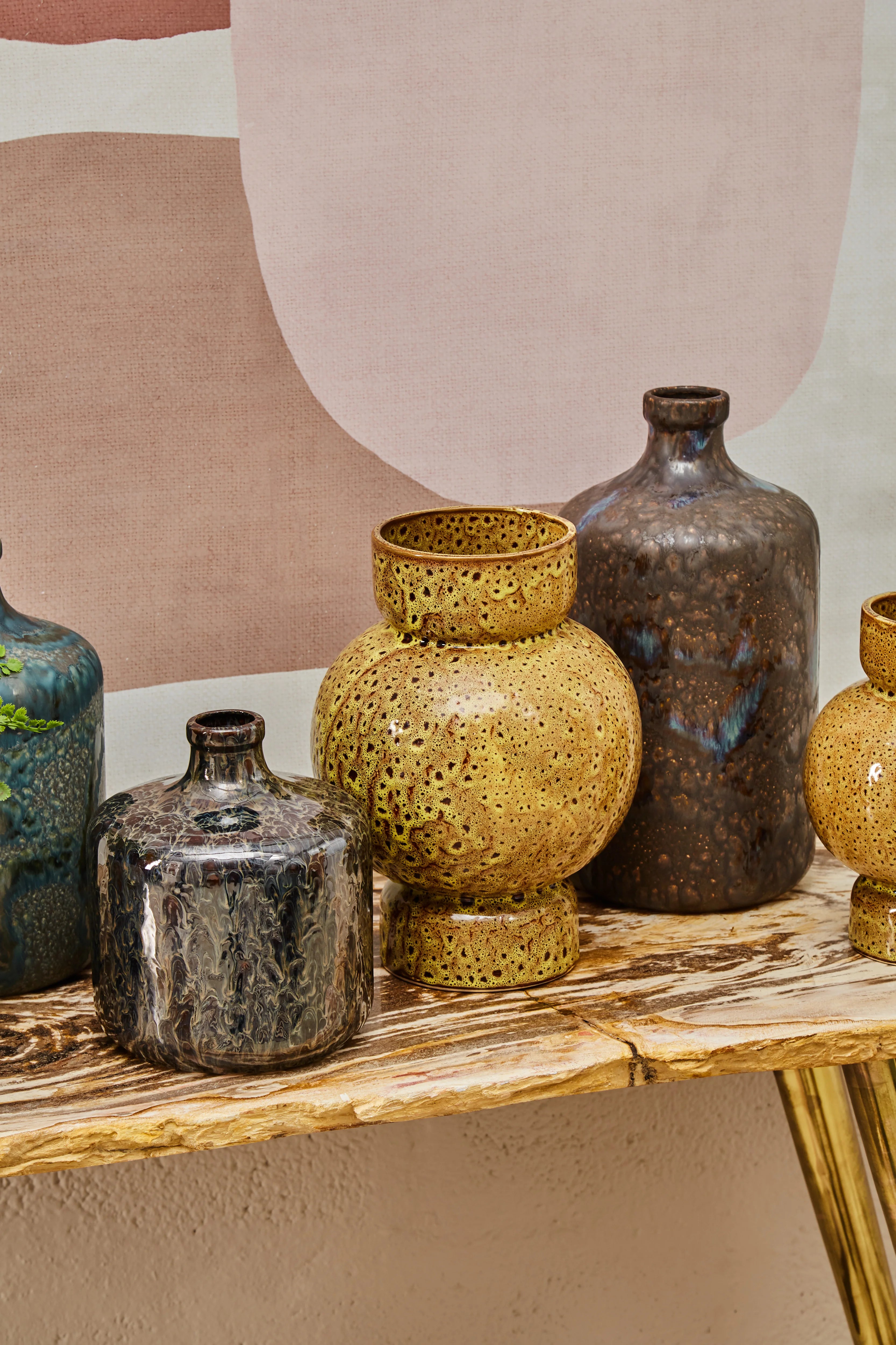 Murphy Dark Blue Ceramic Bottle Vase