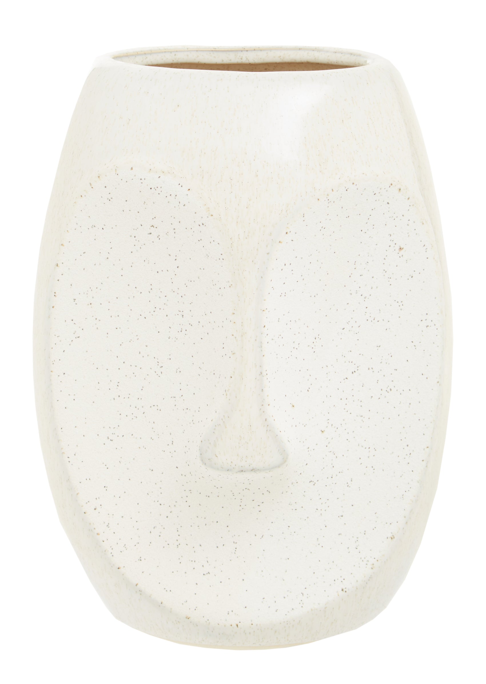 Rubi Tribal Off White Stoneware Vase | Small