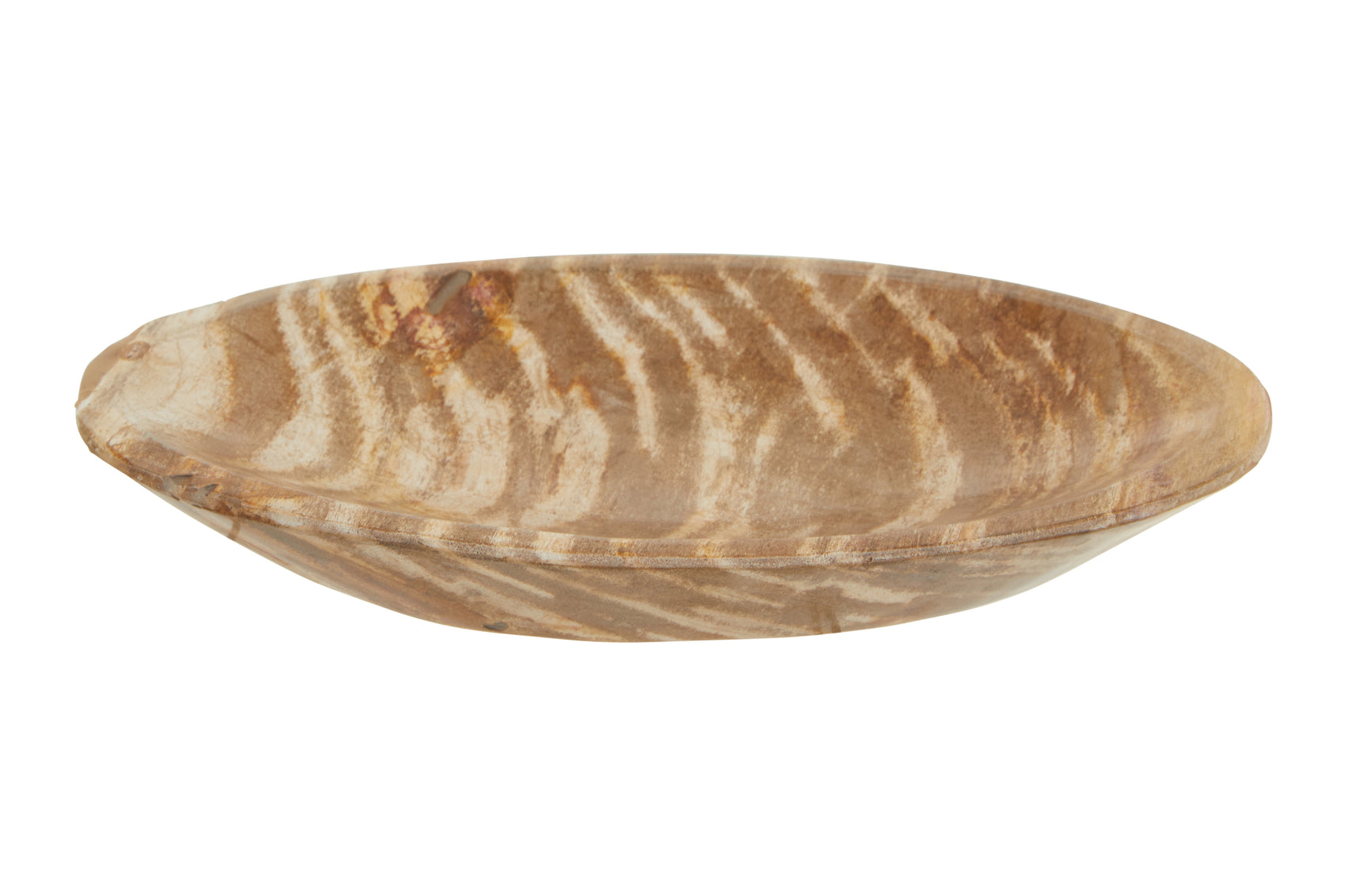 Martina Natural Petrified Wood Bowl | Small