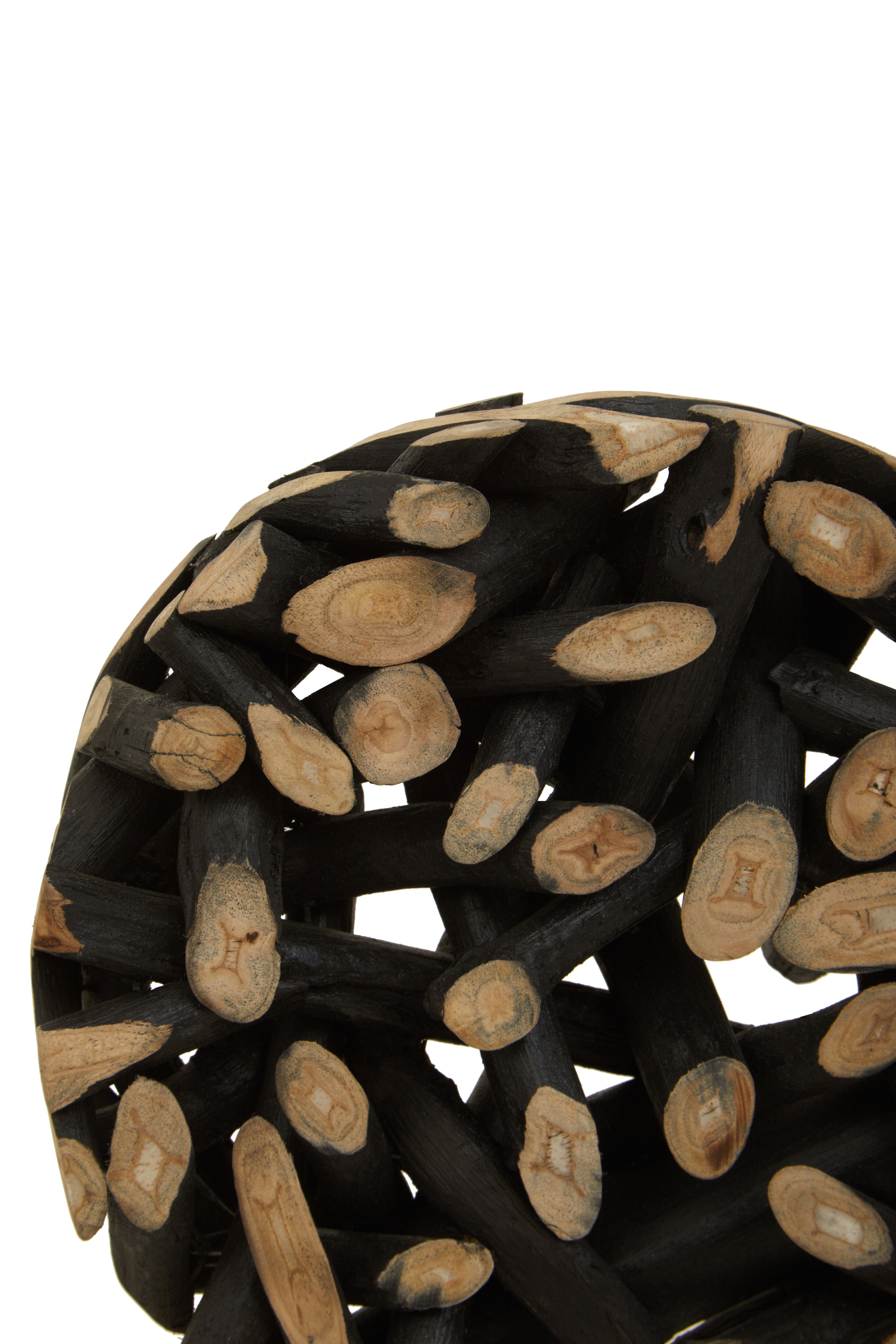 Lyra Rustic Teak Wood Cluster Sculpture | Small