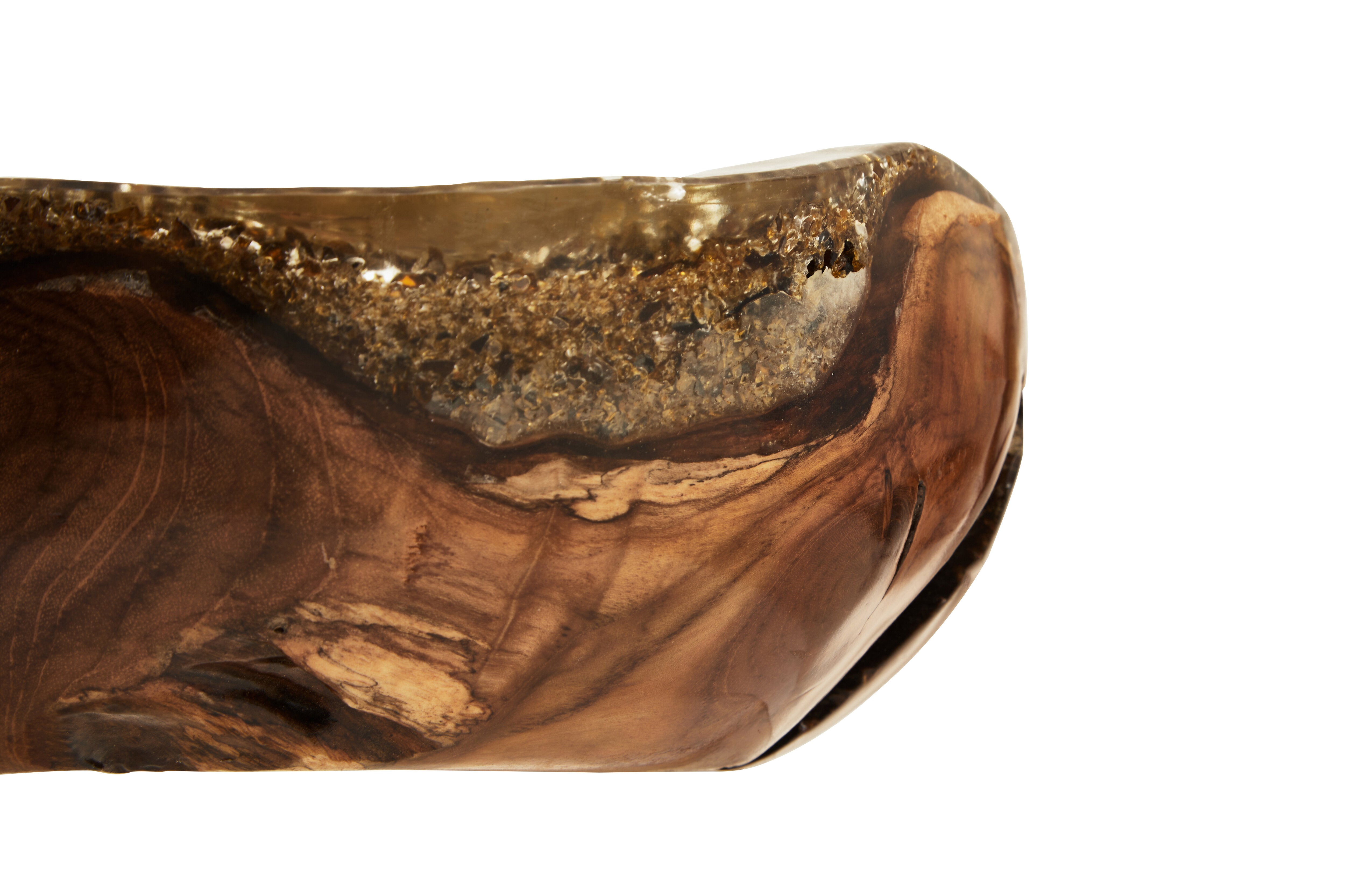 Malvern Teak Wood & Resin Bowl