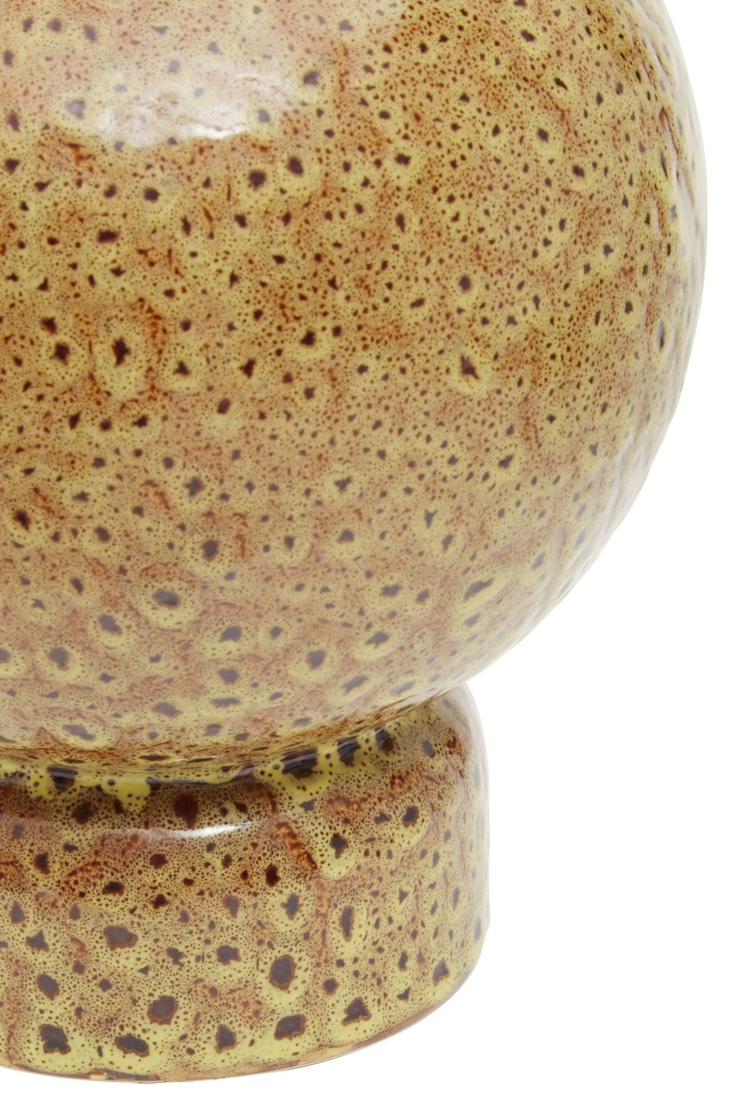 Contour Large Brown Stoneware Vase