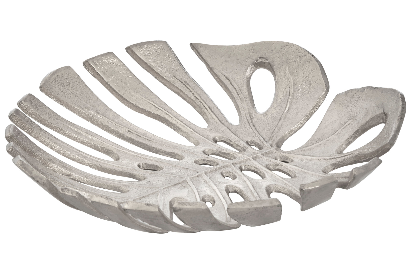 Addison Monstera Silver Leaf Dish | Large
