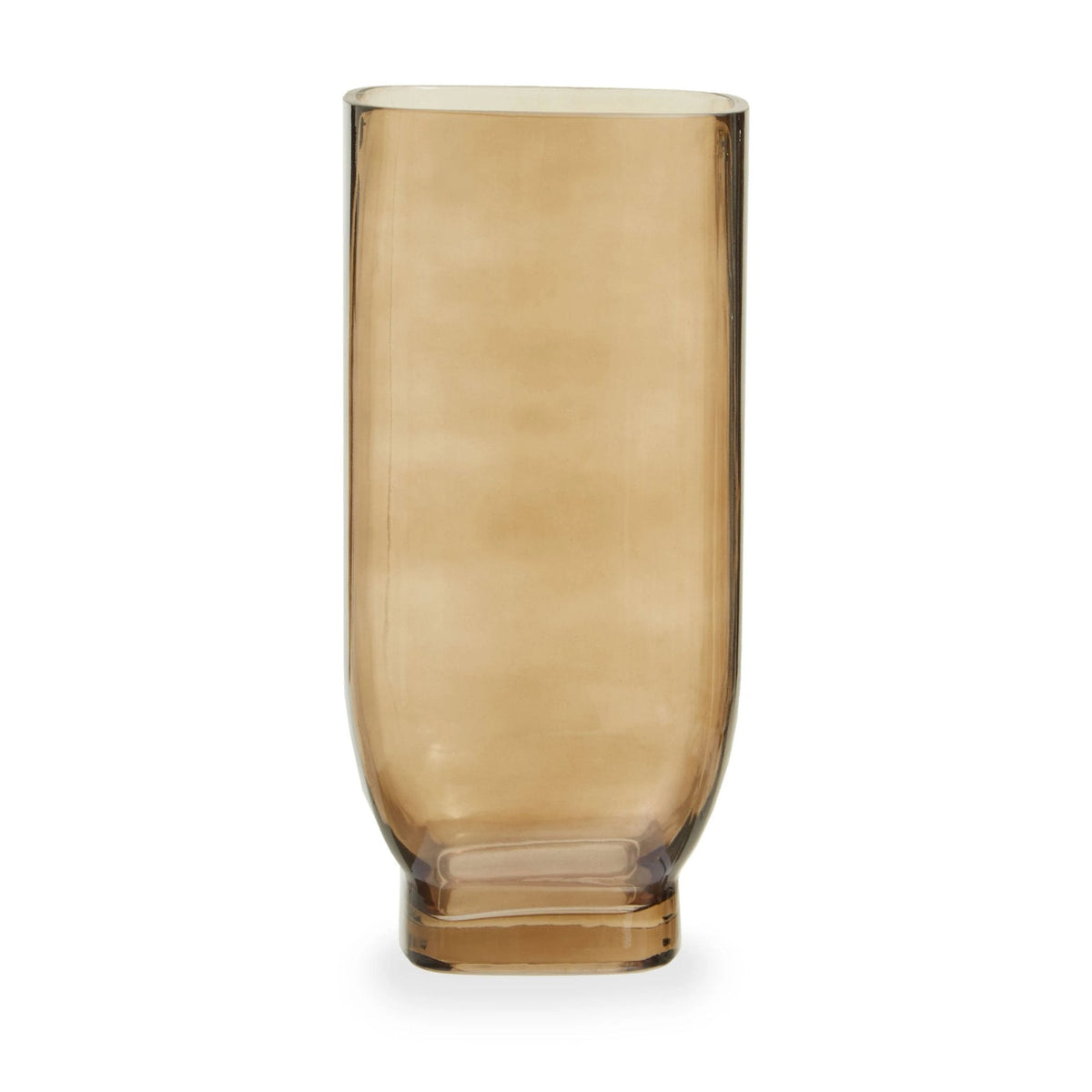 Estuary Large Smoked Brown Glass Vase