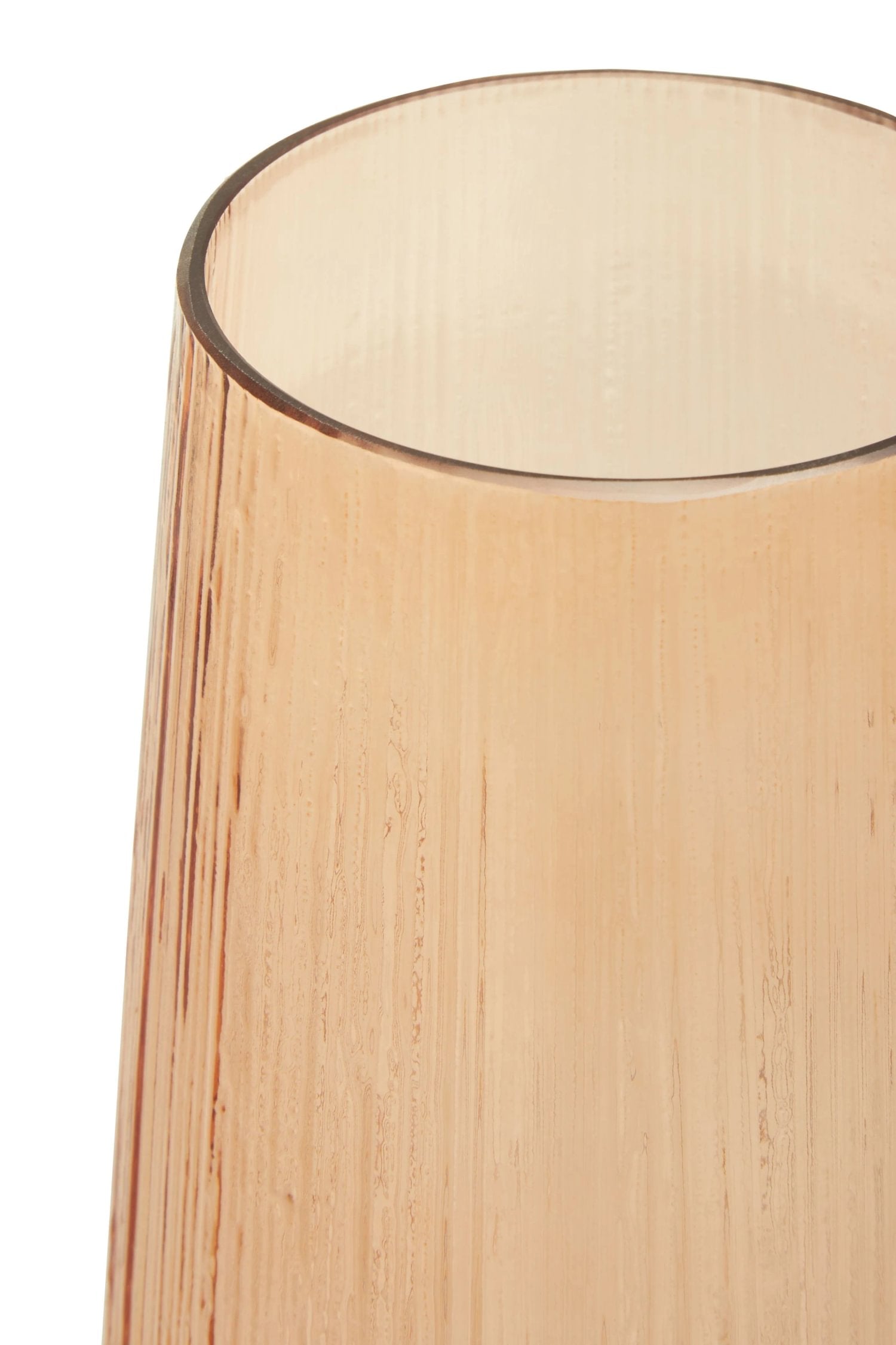 Prism Large Light Amber Glass Vase