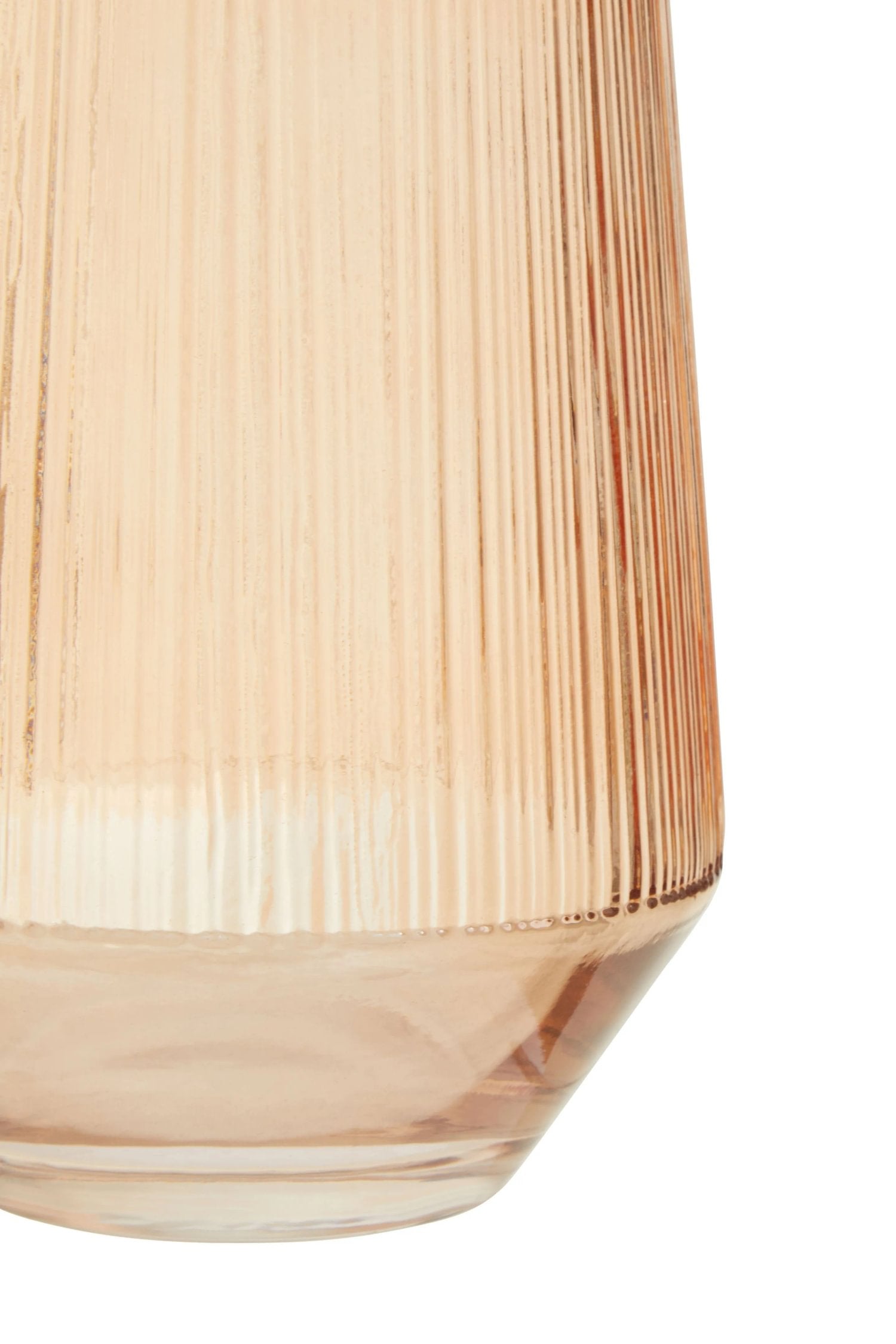 Prism Large Light Amber Glass Vase