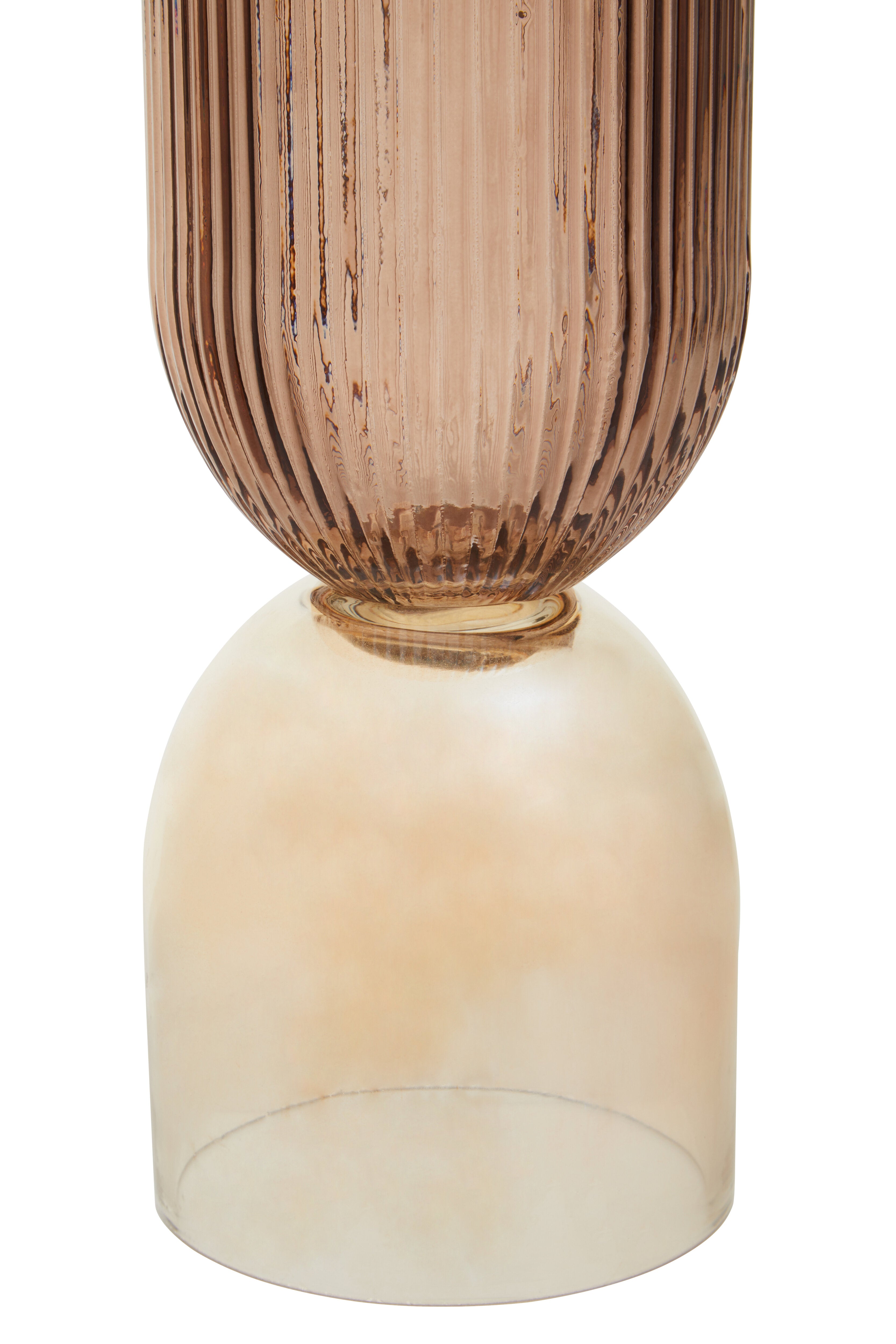 Romy Stacked Double Tone Glass Vase | Large