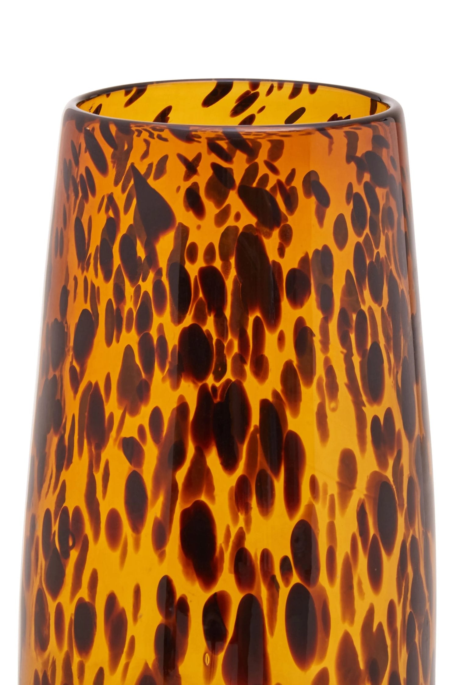 Mosaic Large Tortoiseshell Effect Glass Vase