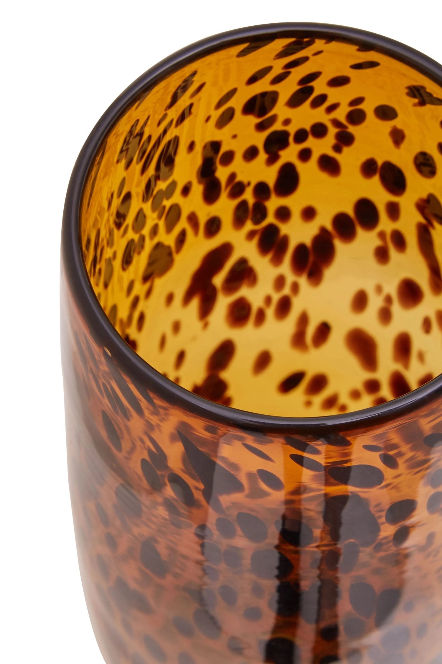 Mosaic Large Tortoiseshell Effect Glass Vase