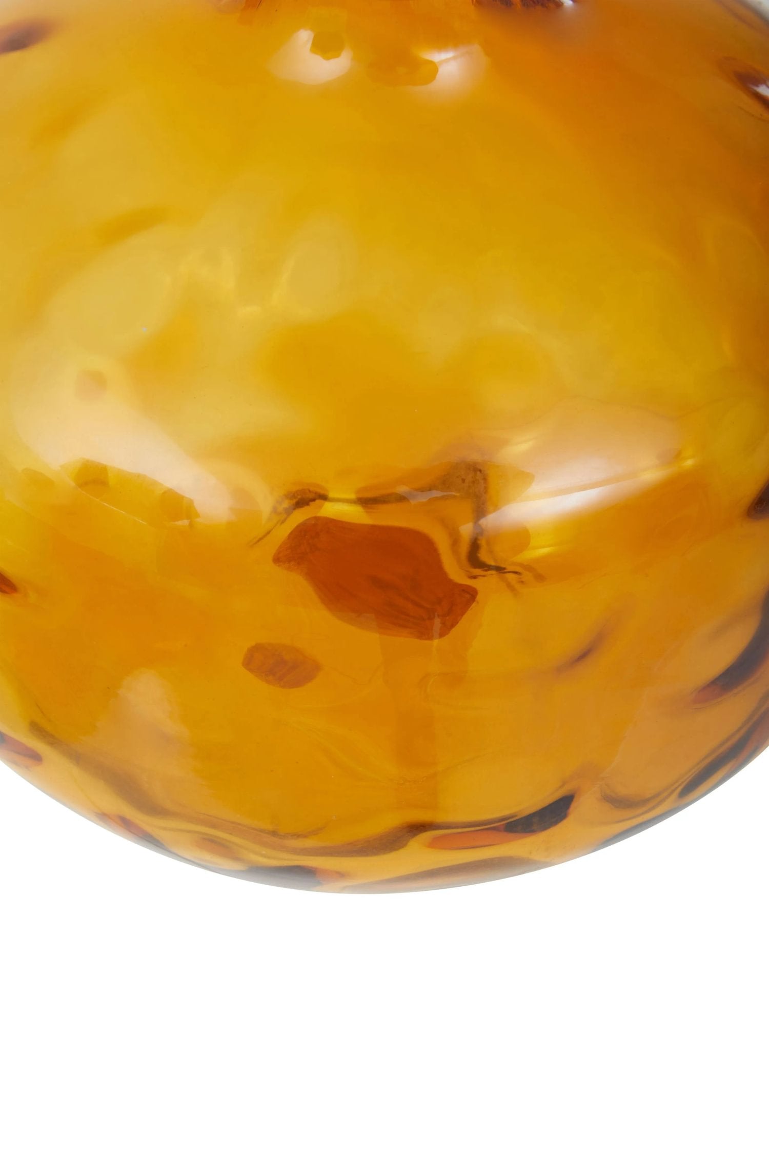 Amberley Amber Glass Bottle Vase