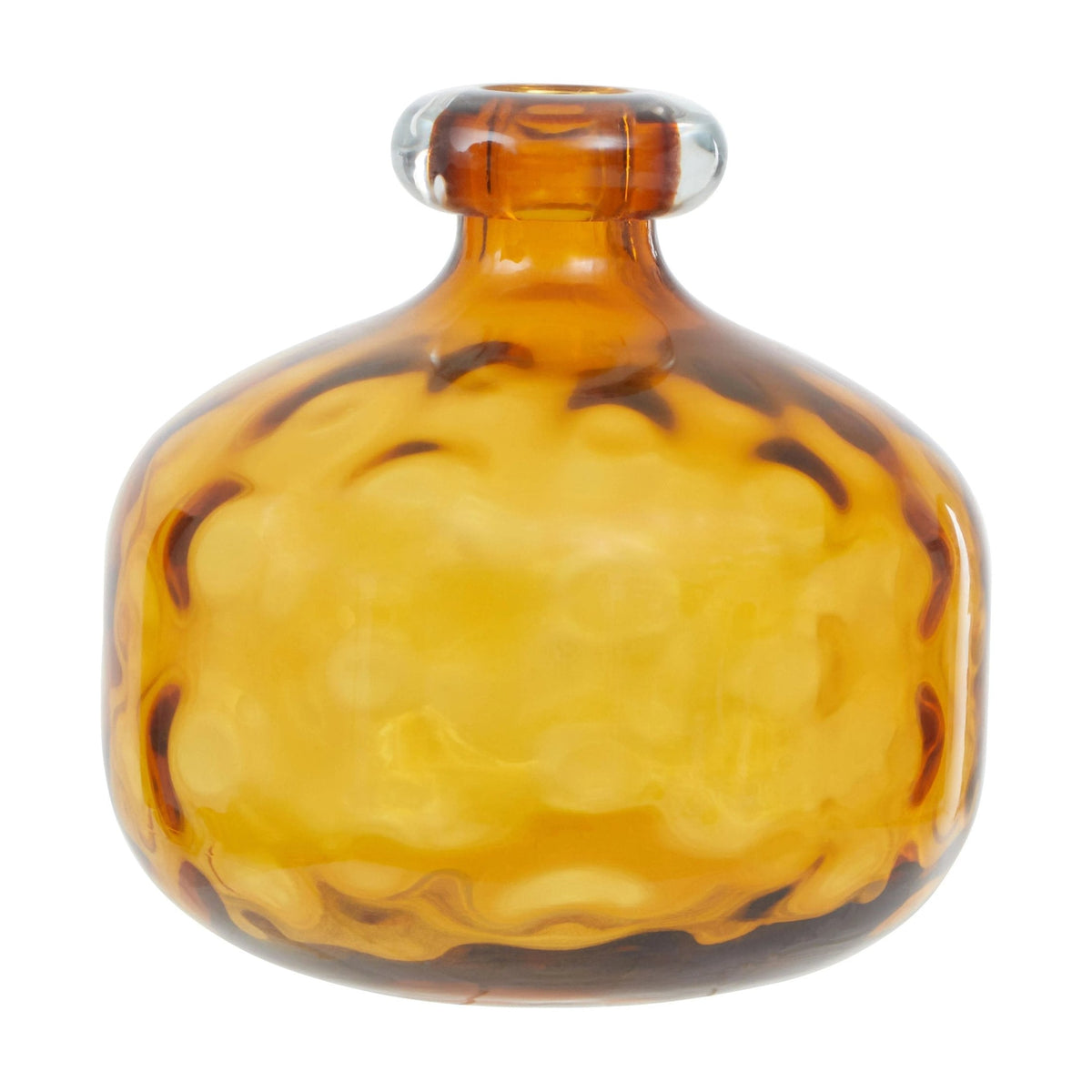 Amberley Amber Glass Bottle Vase