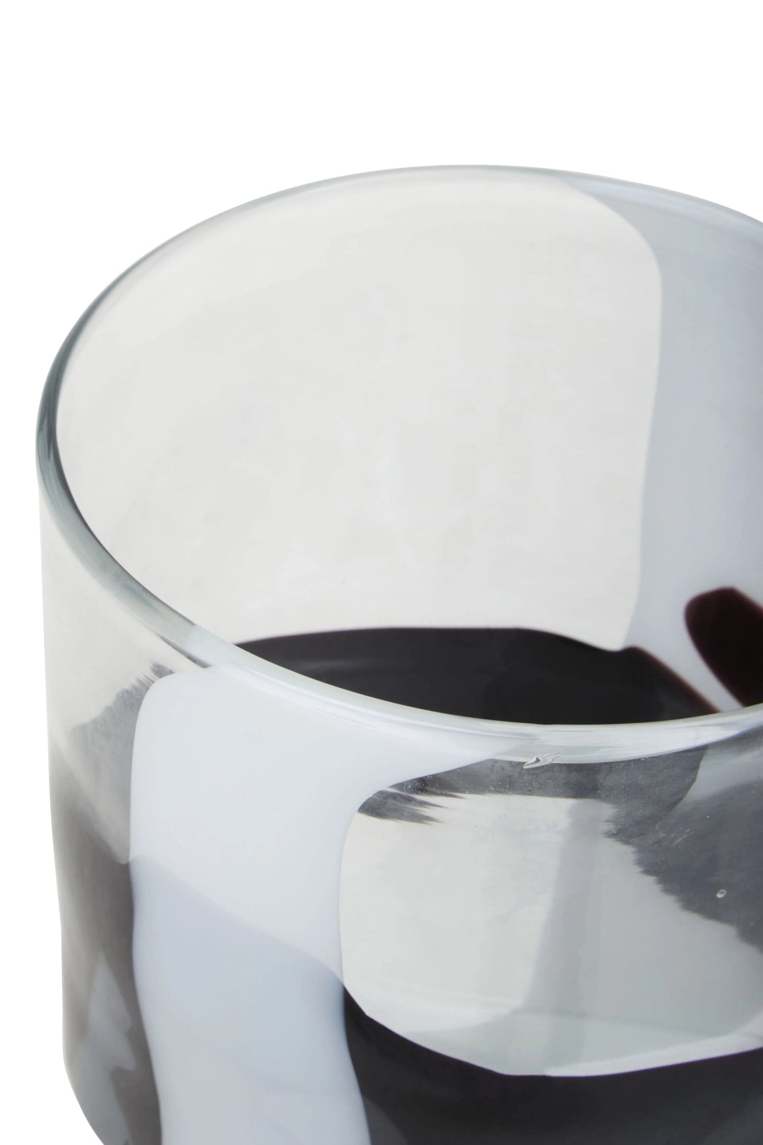 Aurelia Small Abstract Pattern Glass Vase