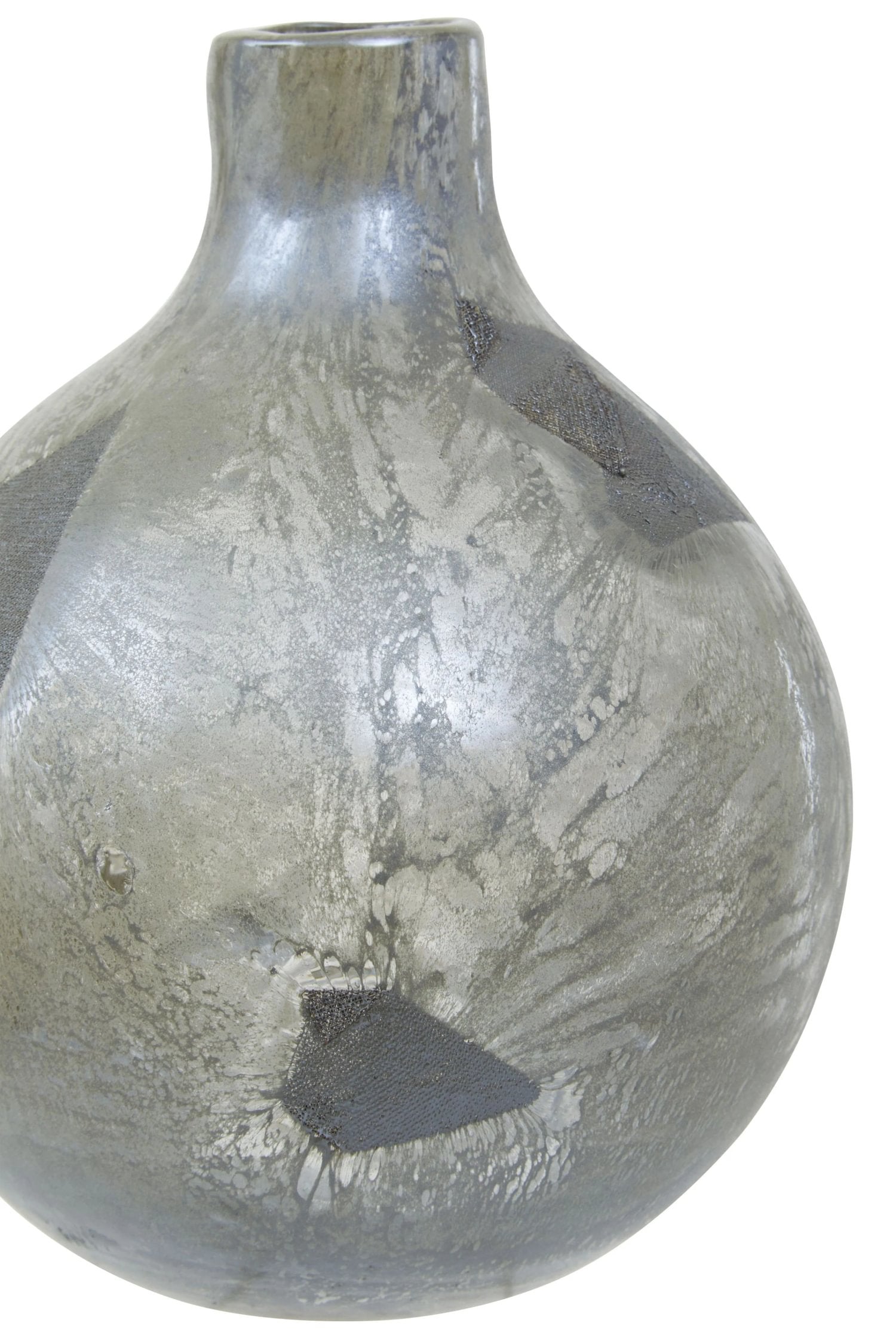 Alchemy Small Metallic Effect Glass Bottle Vase