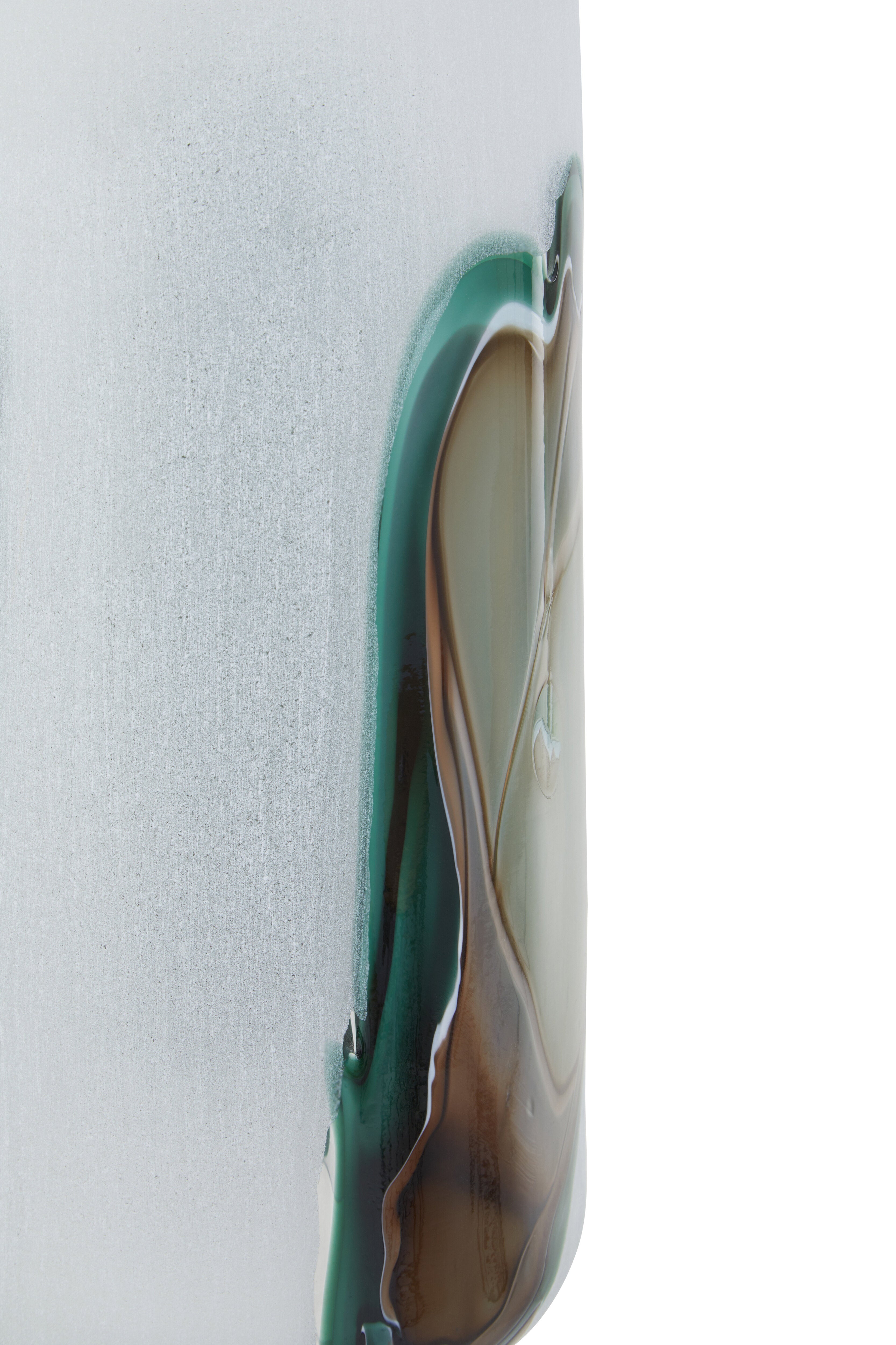 Oreana Frosted Abstract Glass Vase Tall