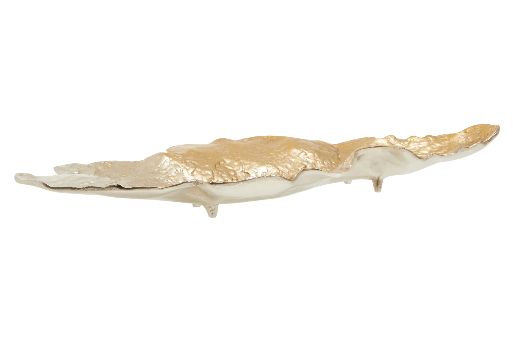 Acero Ombre Gold & Silver Leaf Dish