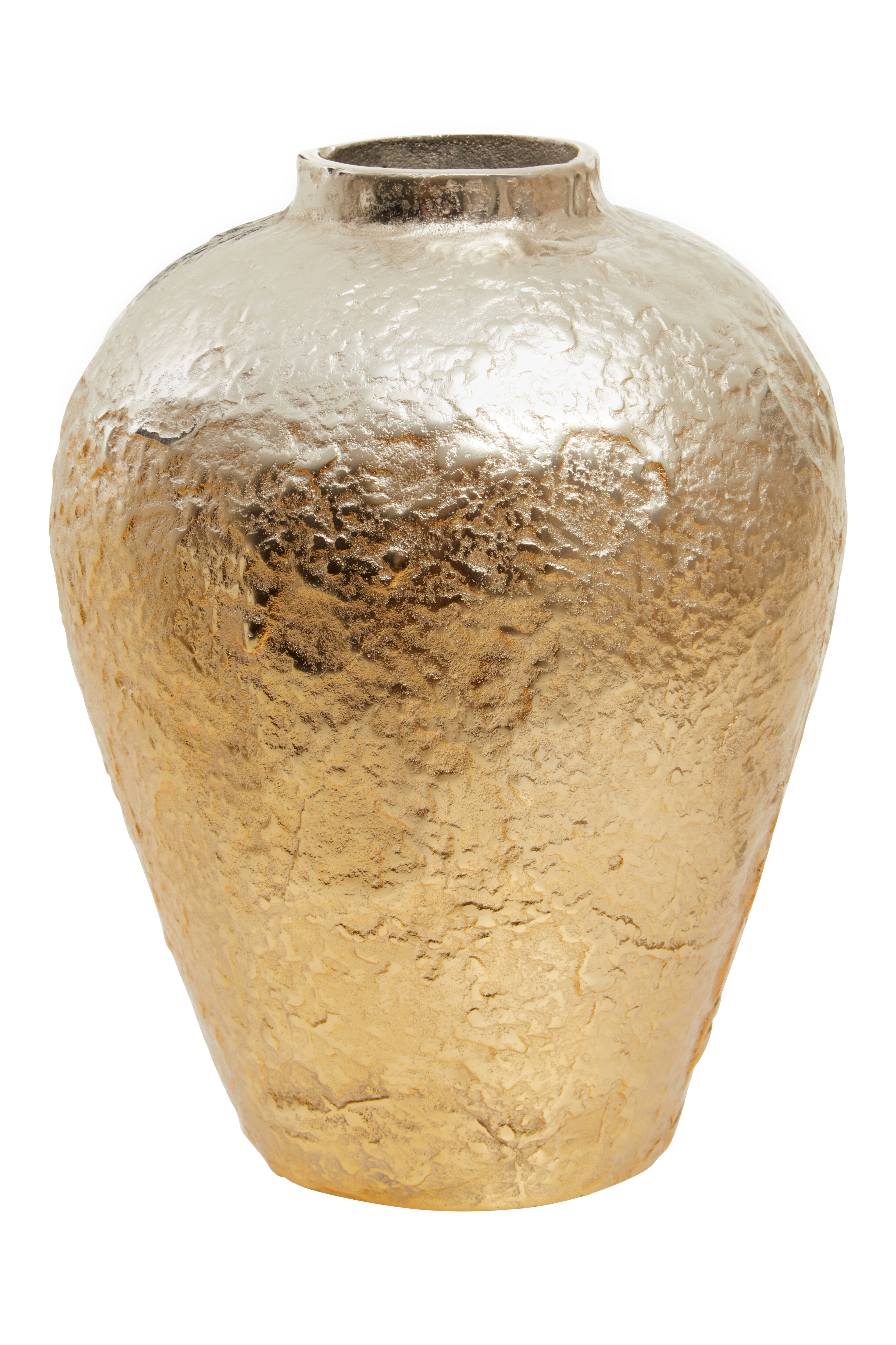 Acero Ombre Silver & Gold Finish Vase | Large