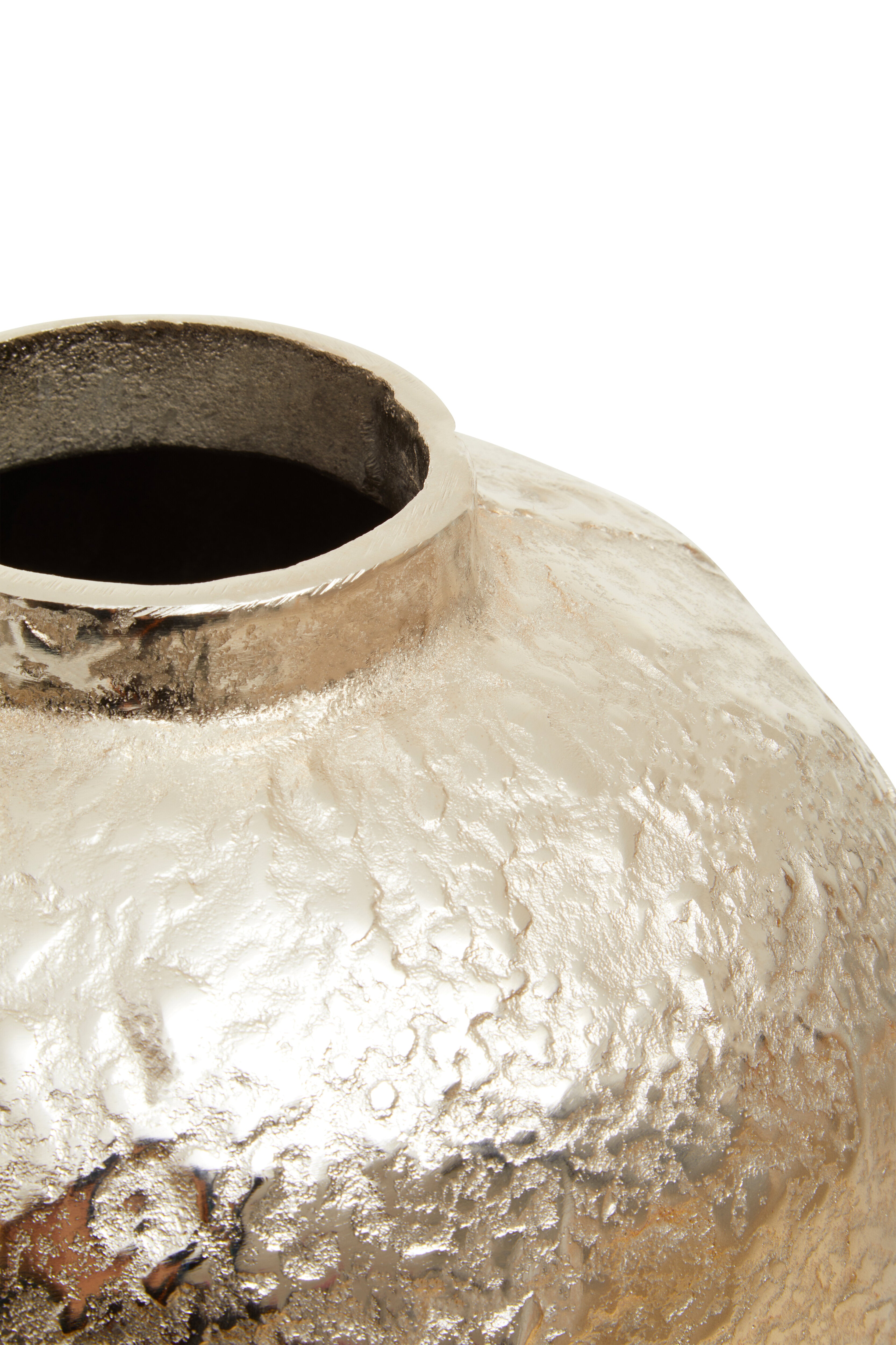 Acero Ombre Silver & Gold Finish Vase | Large