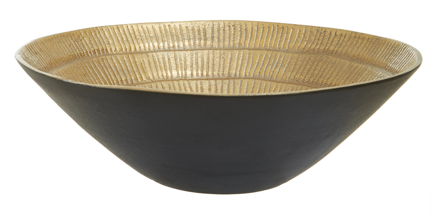 Alto Black & Gold Linear Bowl | Large