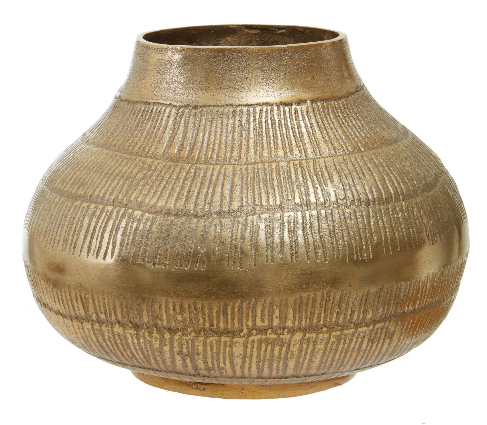Alto Artisanal Gold Vase | Large