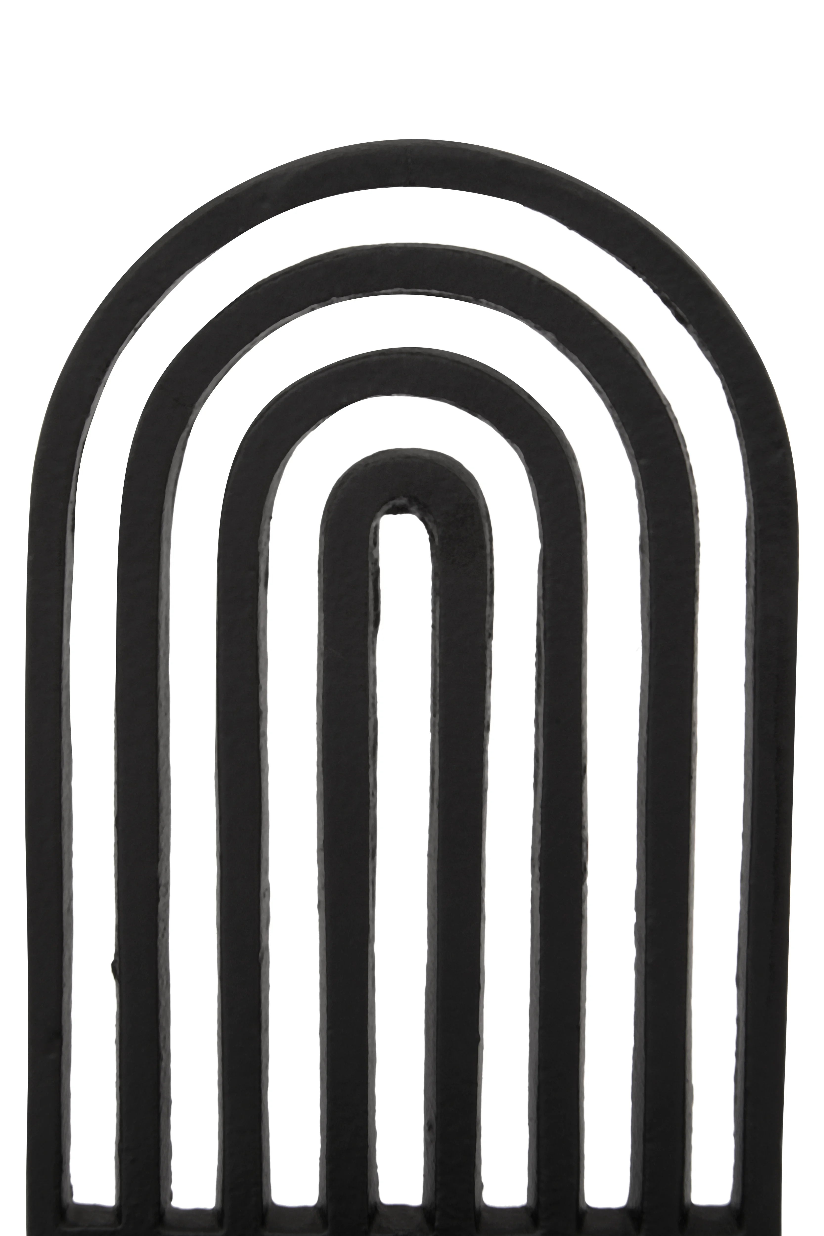 Set of 2 Elvie Black Finish Arched Bookends