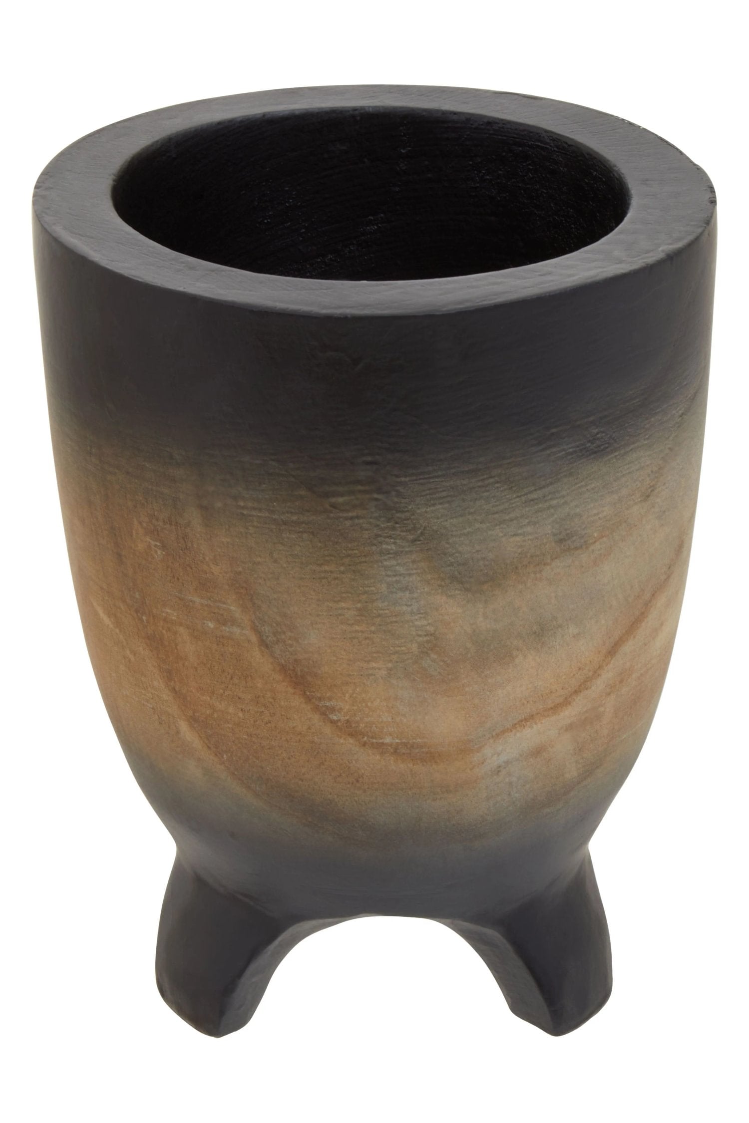 Woodland Small Wood Black Ombre Planter