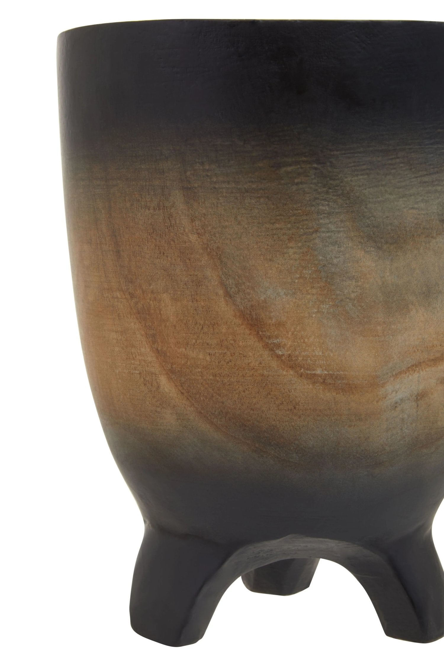 Woodland Small Wood Black Ombre Planter
