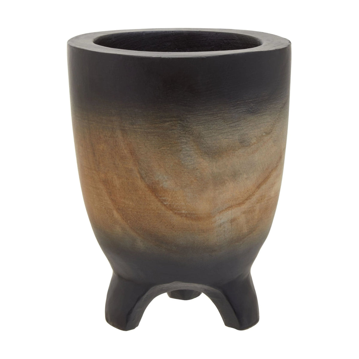 Woodland Small Wood Black Ombre Planter