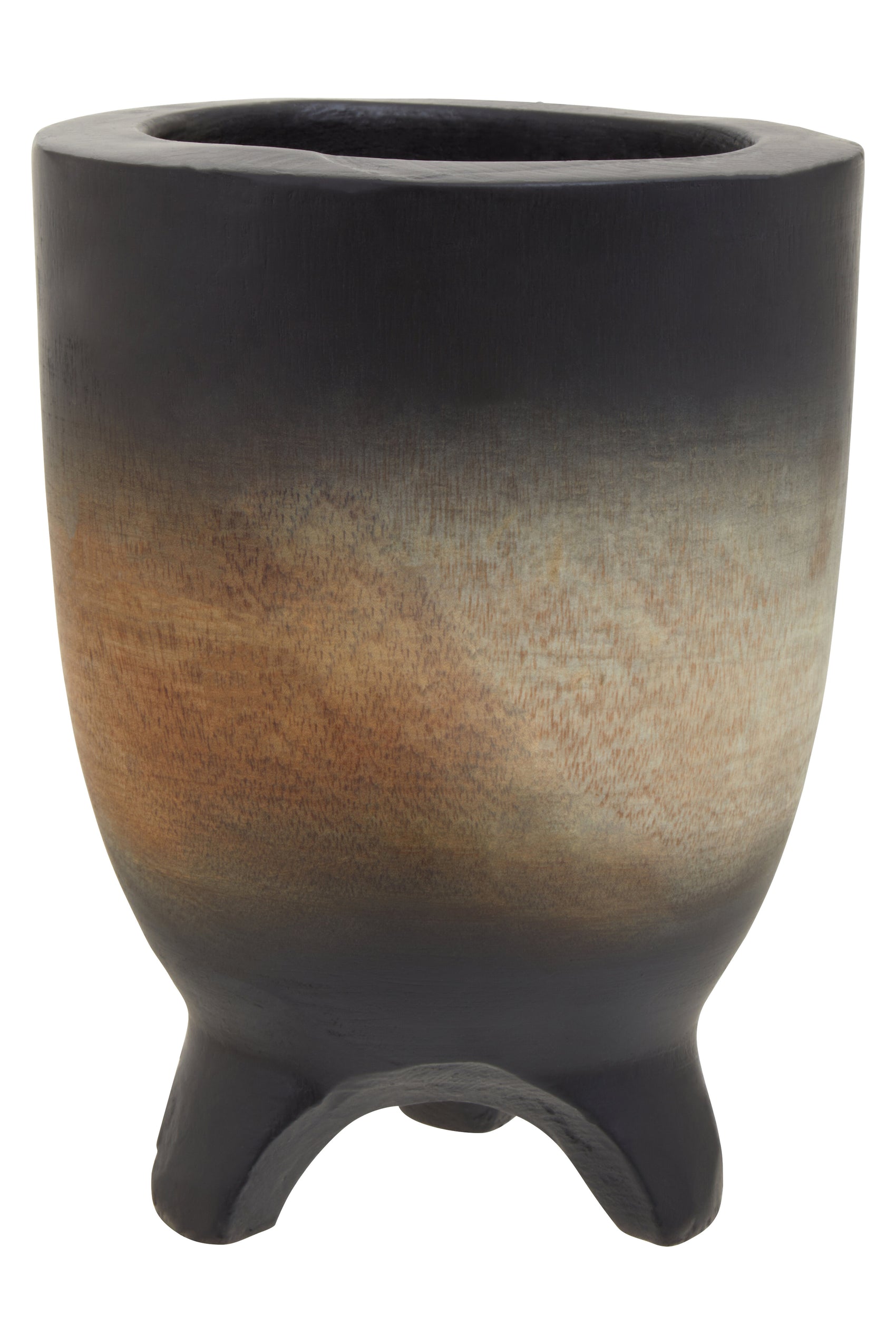 Harmony Large Wooden Black Ombre Planter