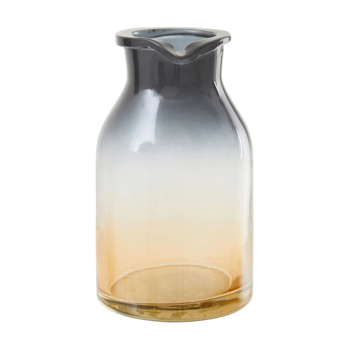 Nocturne Small Black & Gold Glass Vase