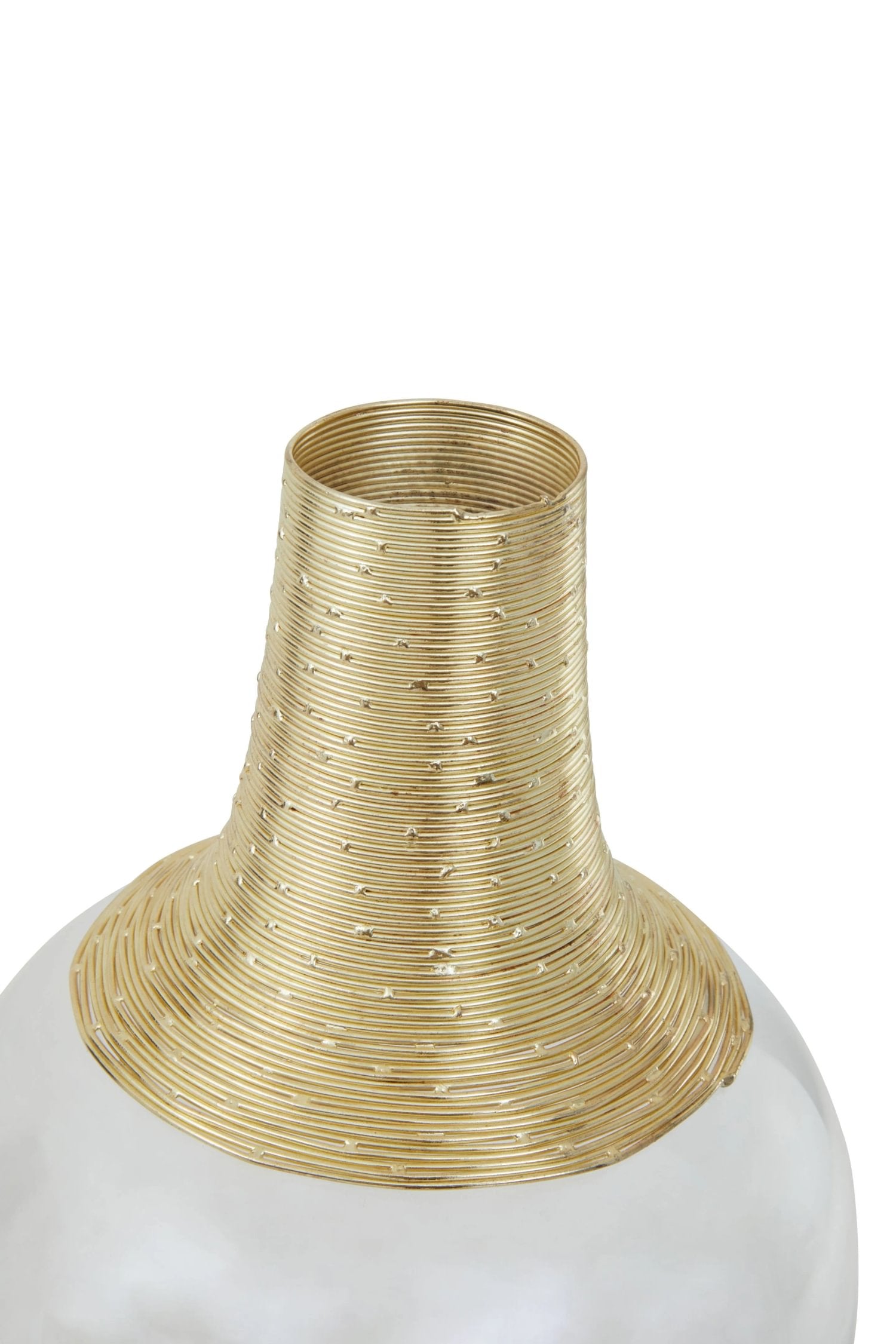 Nocturne Large Glass & Gold Vase