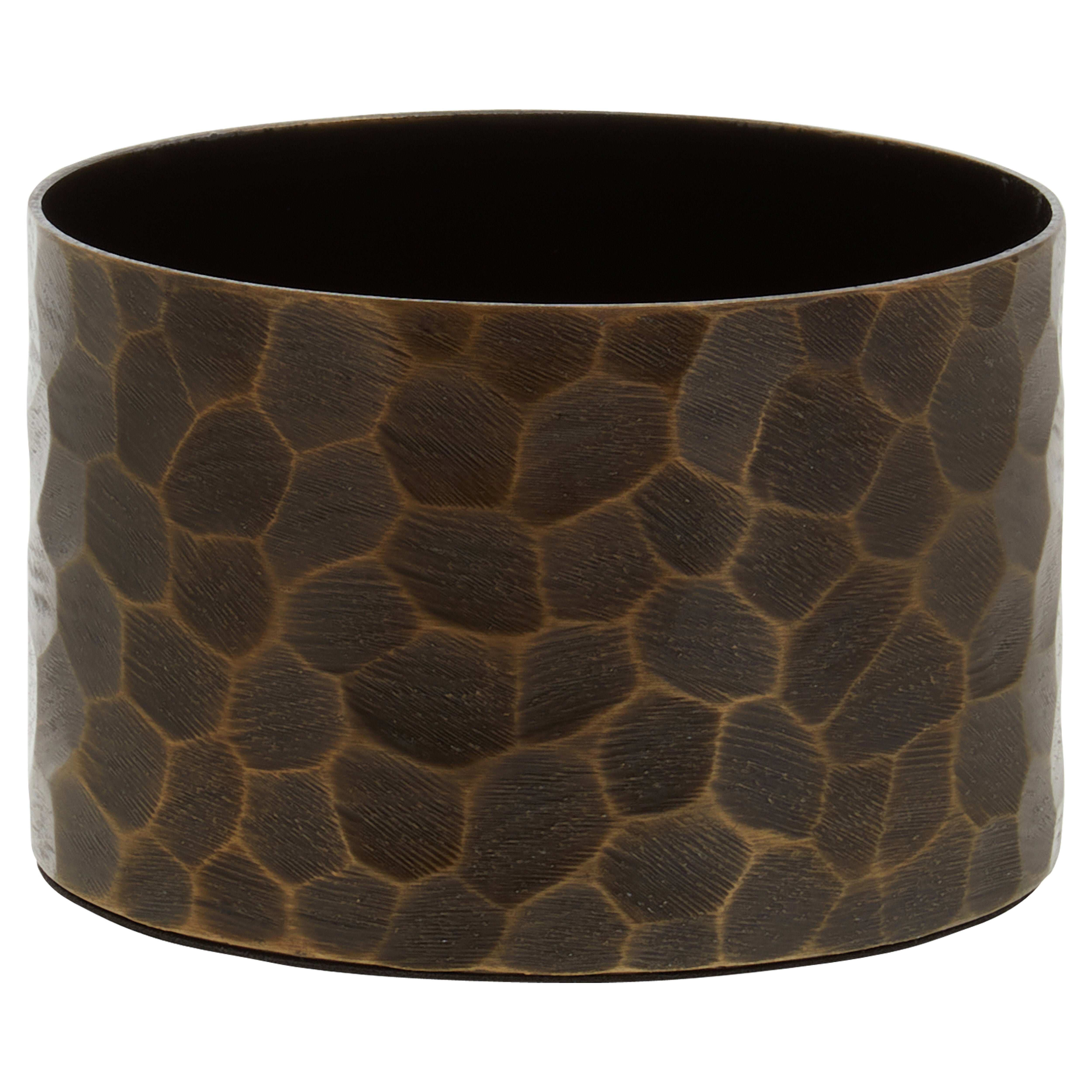 Koby Hammered Antique Gold Trinket Box | Small