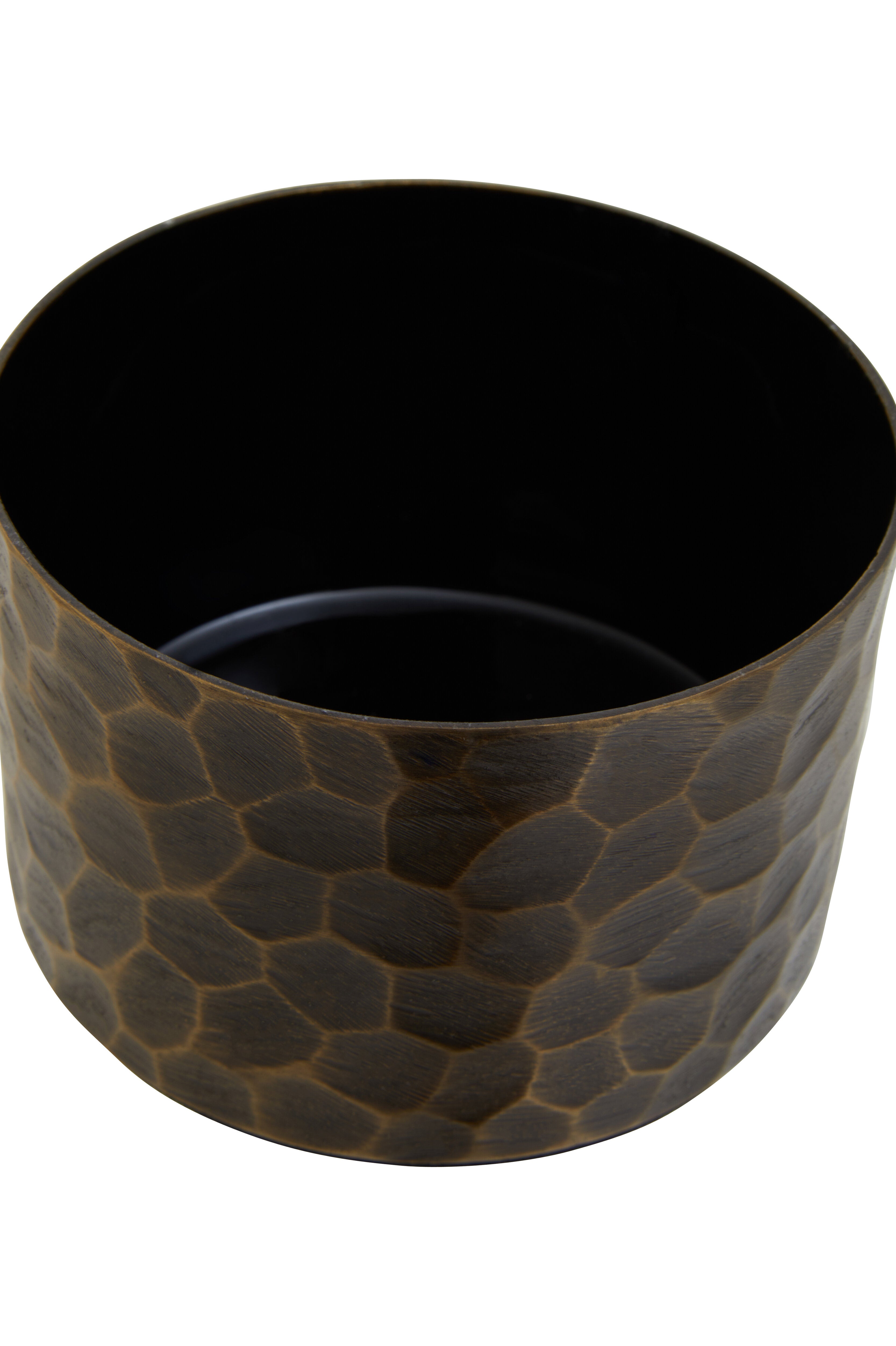 Koby Hammered Antique Gold Trinket Box | Small