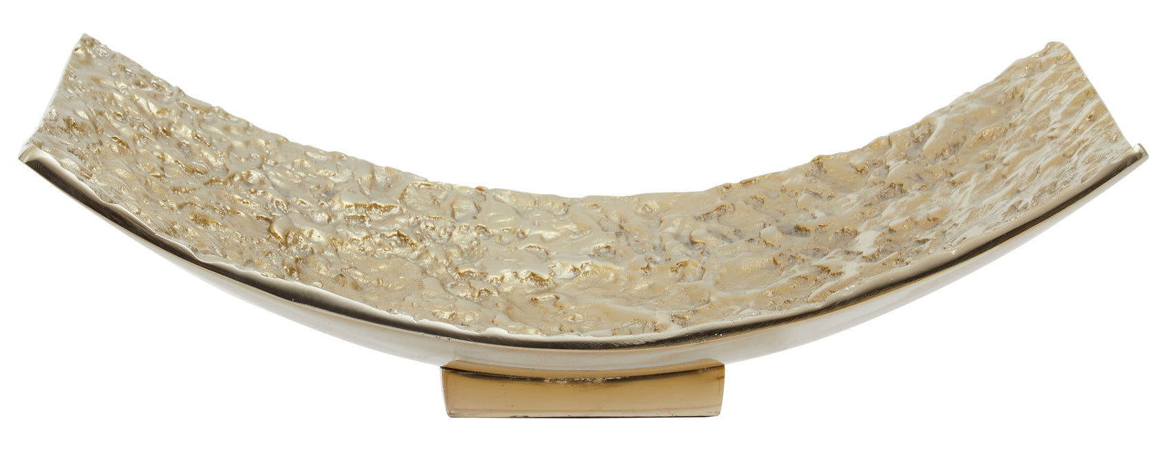Koby Textured Gold Curved Dish