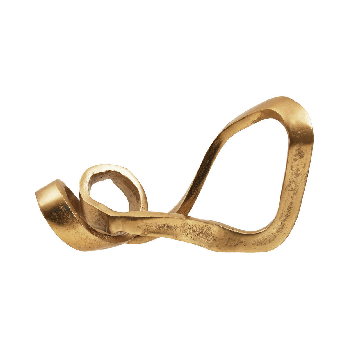 Addison Gold Finish Abstract Knot Sculpture