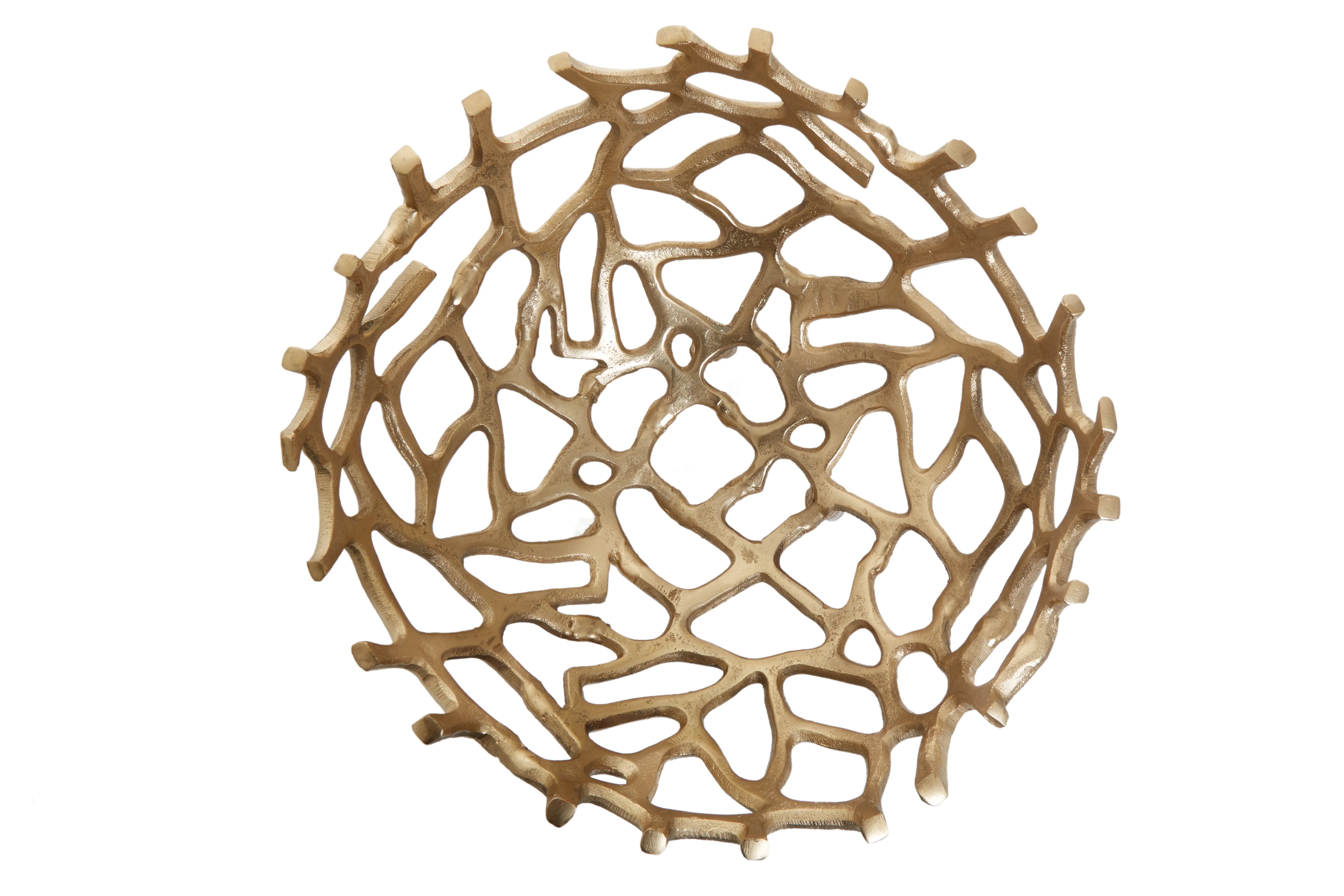 Addison Art Deco Gold Coral Bowl | Small