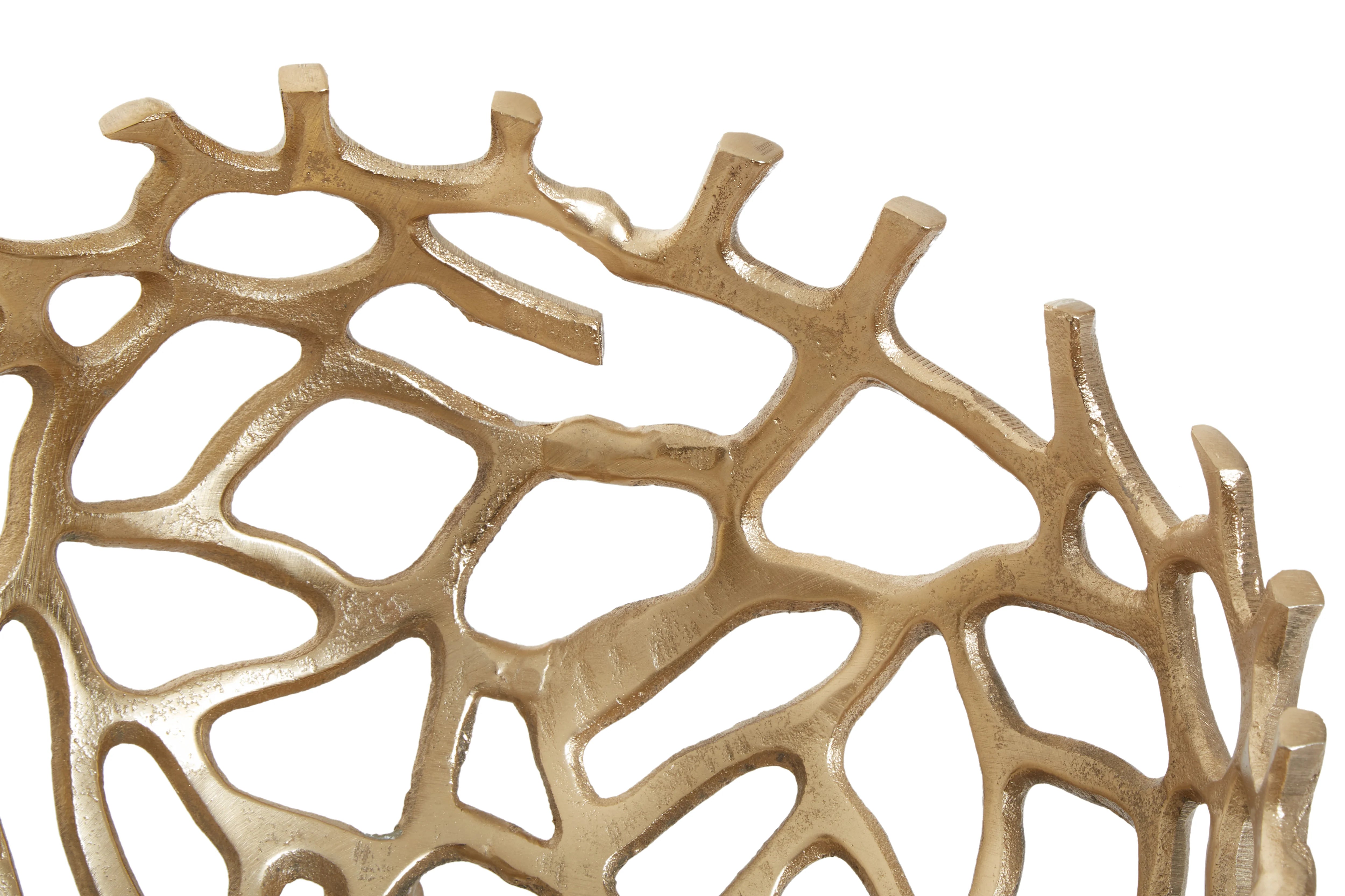 Addison Art Deco Gold Coral Bowl | Small