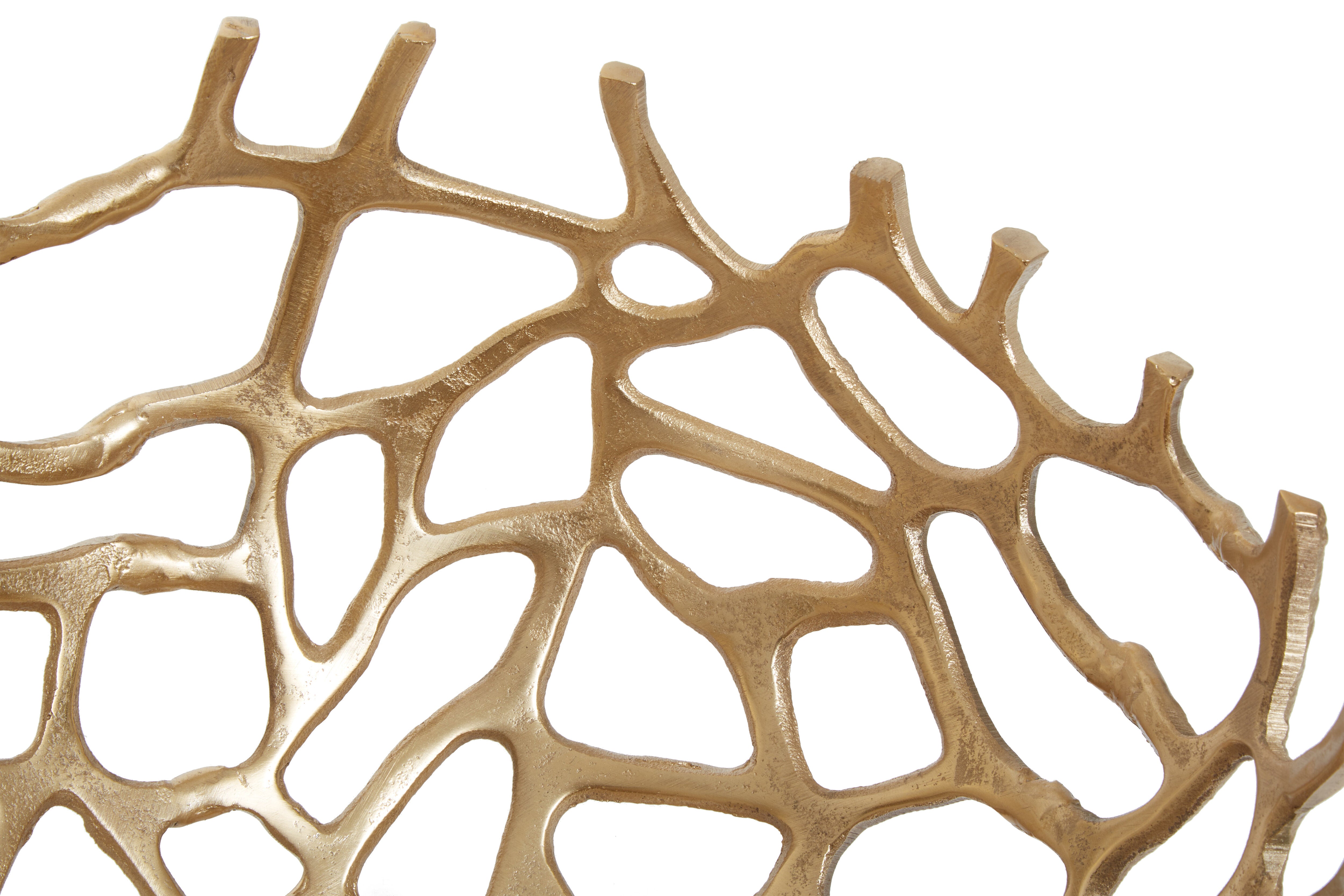 Addison Art Deco Gold Coral Bowl | Large