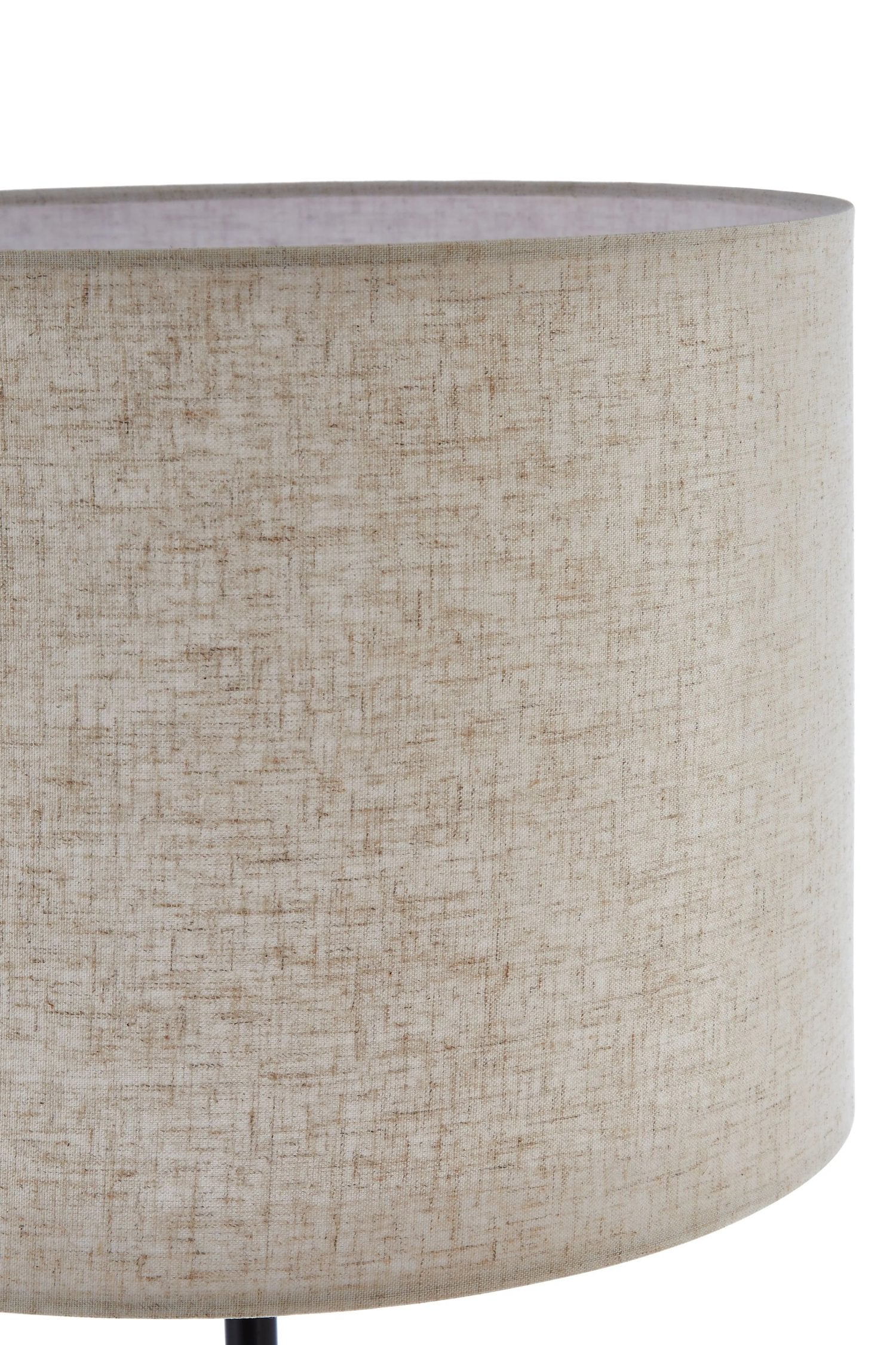 Langford Black Metal & White Marble Floor Lamp